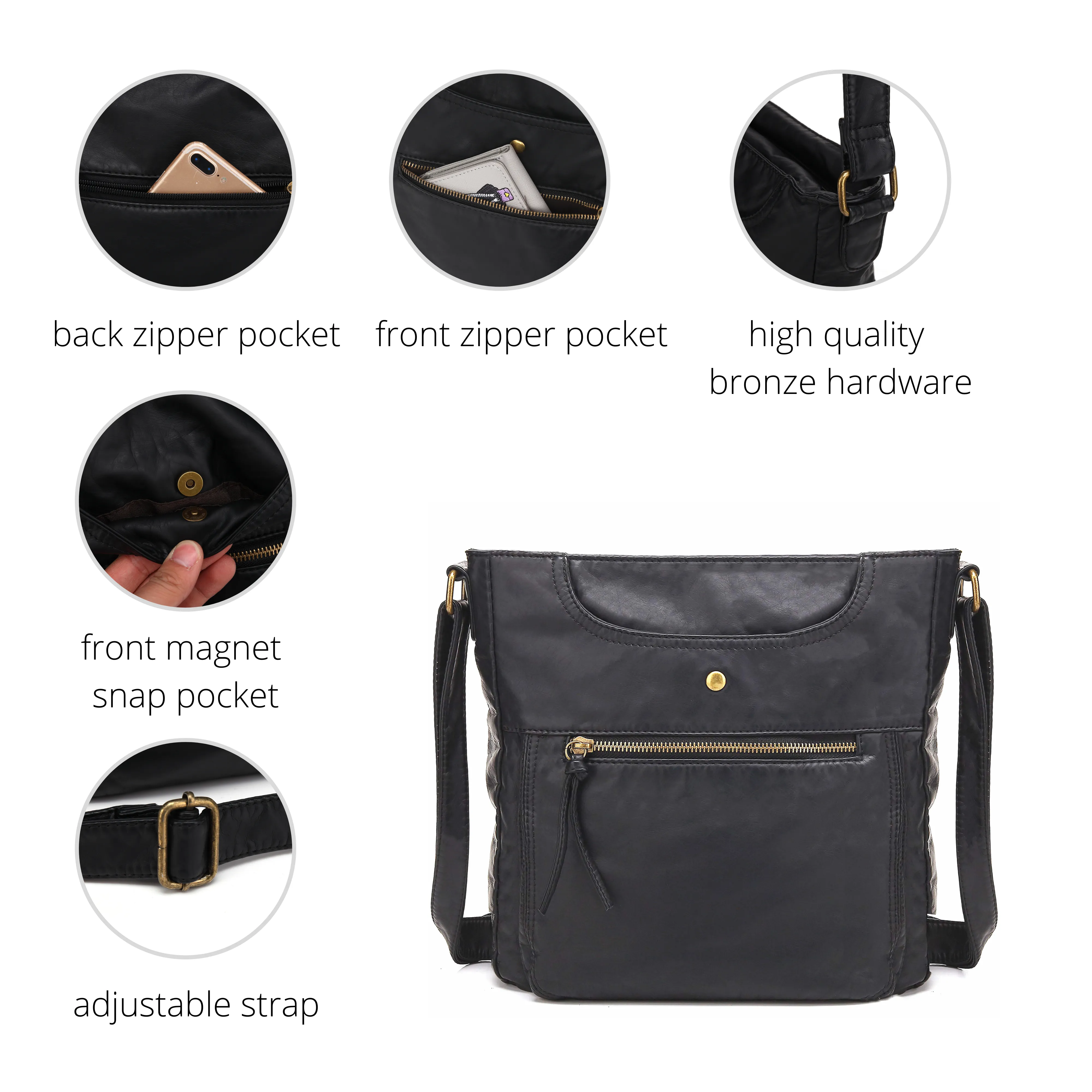 Ultra Soft Crossbody Shoulder Bag H1812