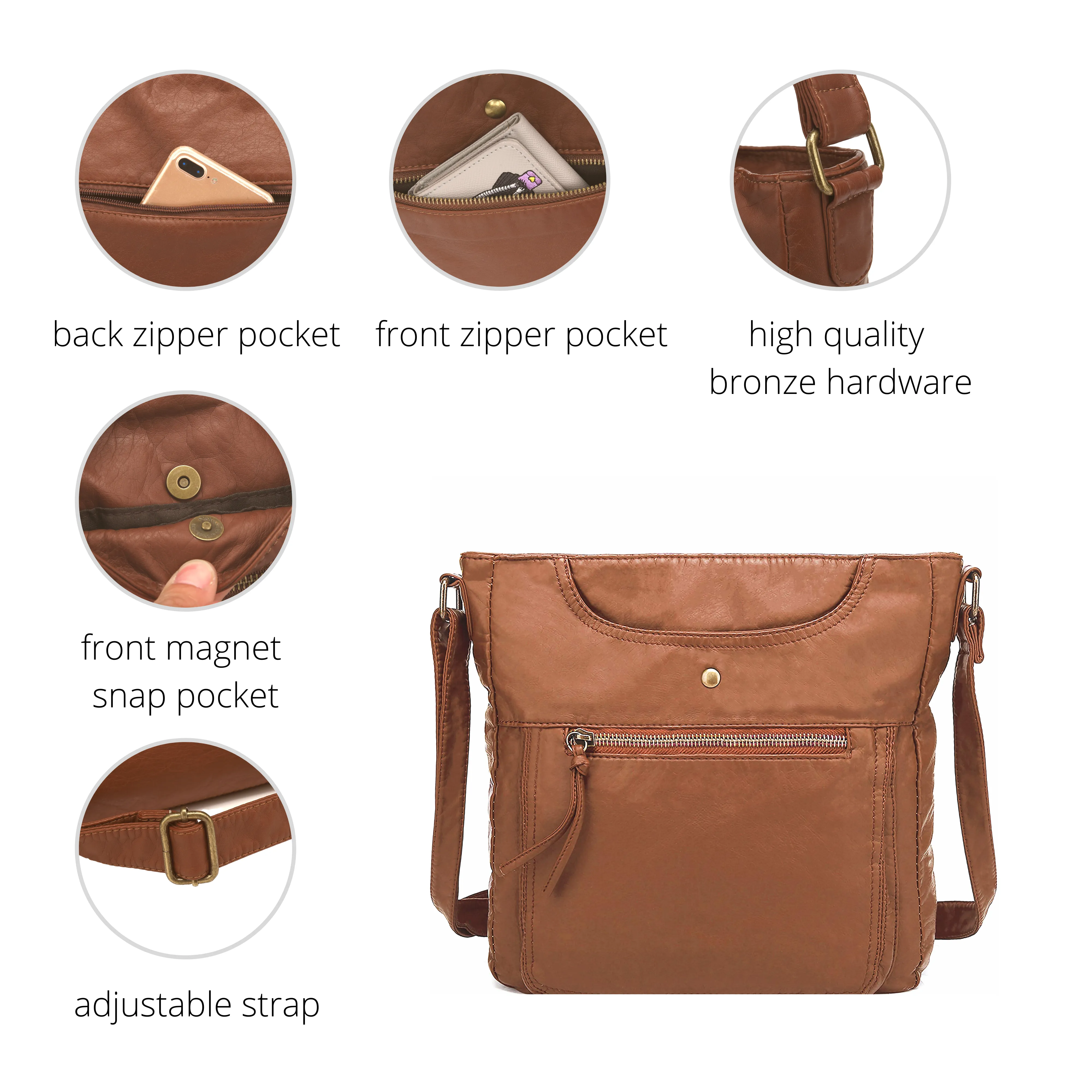 Ultra Soft Crossbody Shoulder Bag H1812