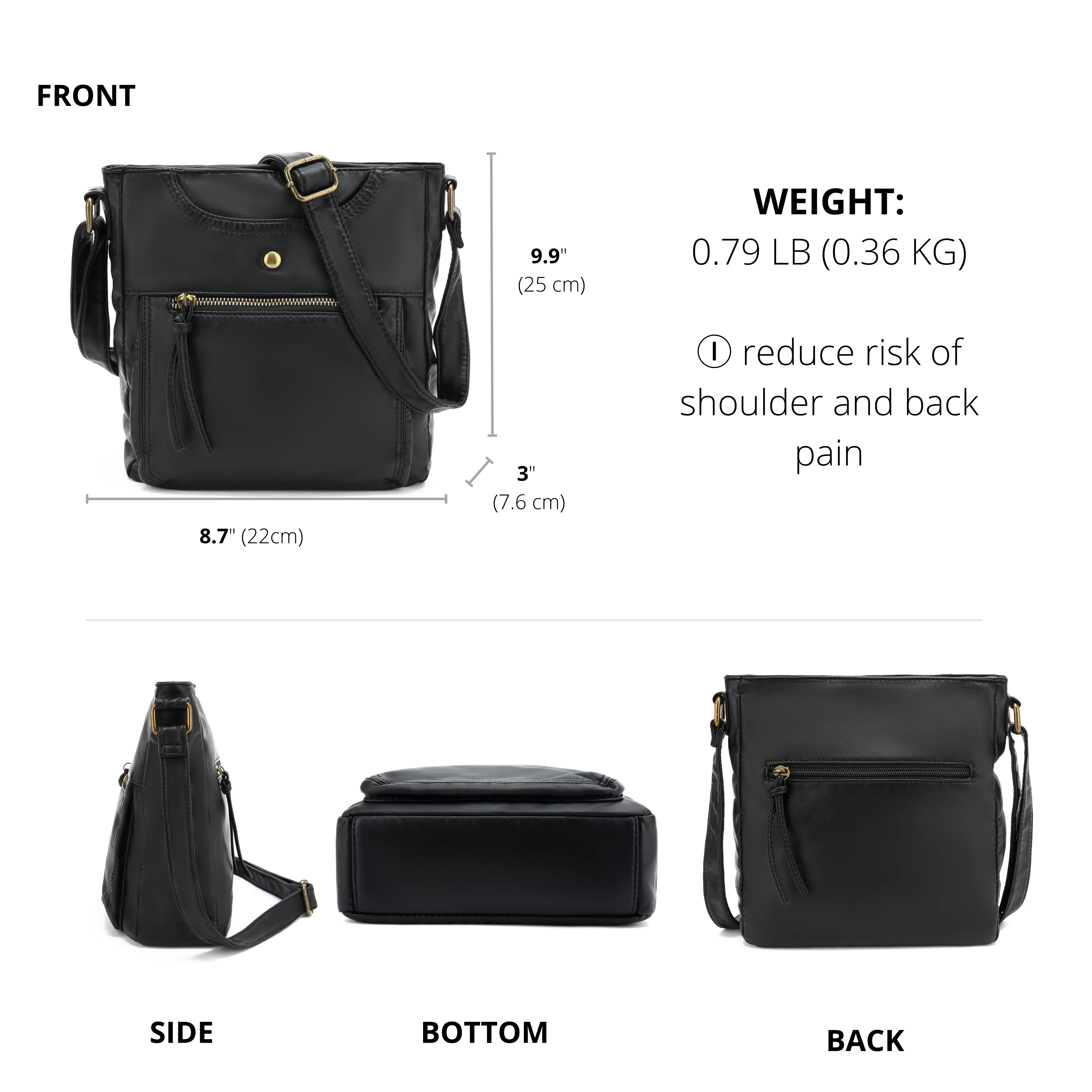 Ultra Soft Crossbody Shoulder Bag H1812