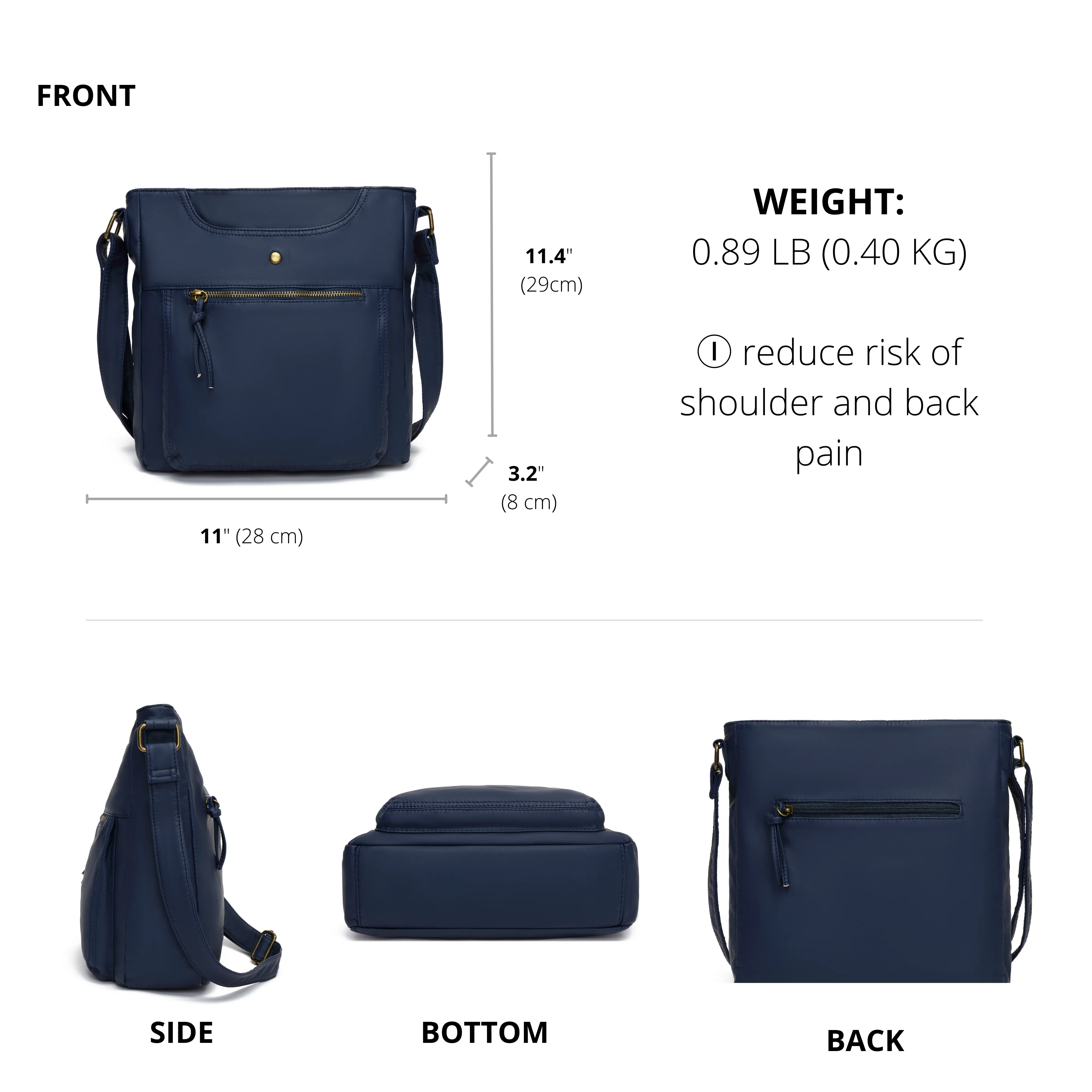 Ultra Soft Crossbody Shoulder Bag H1812