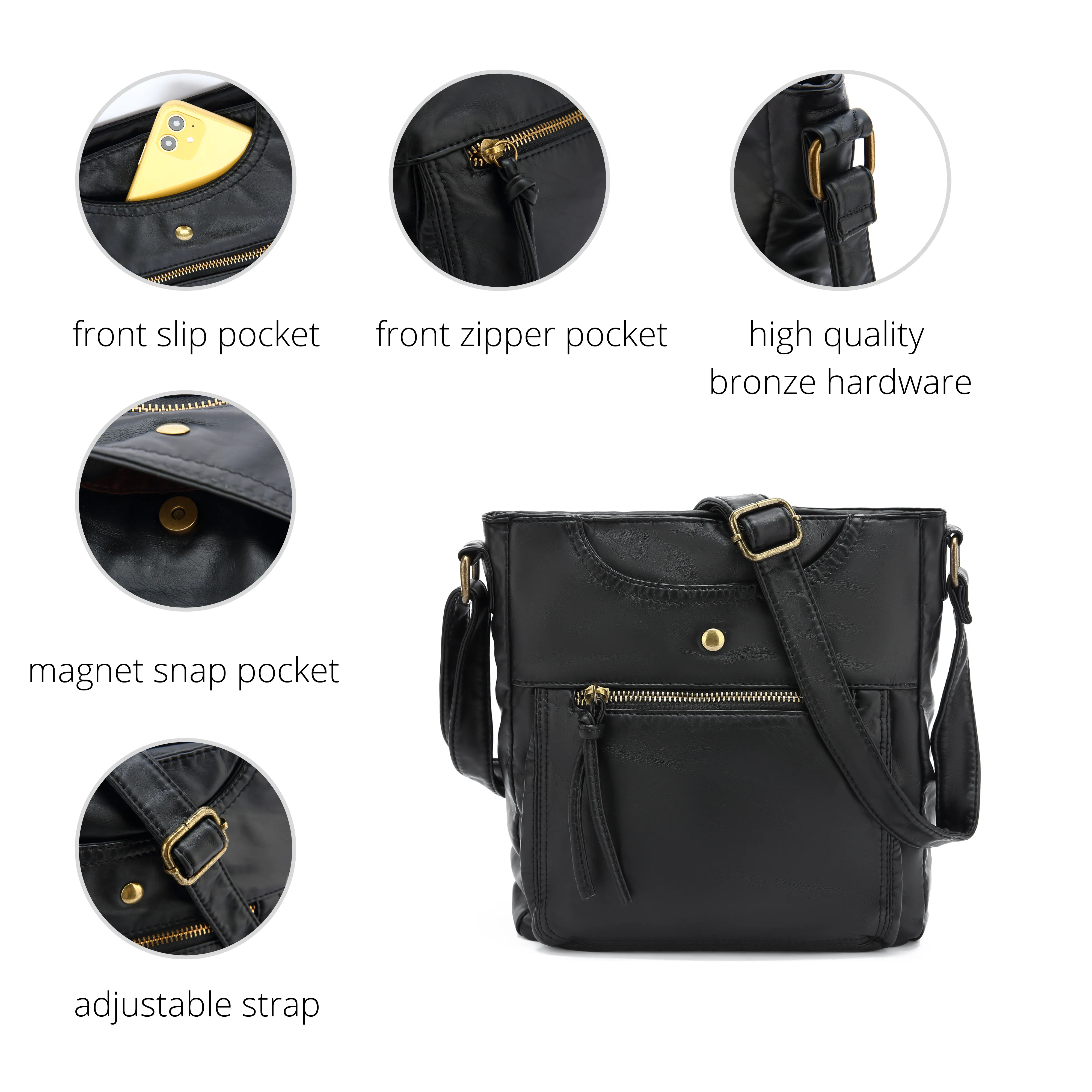Ultra Soft Crossbody Shoulder Bag H1812