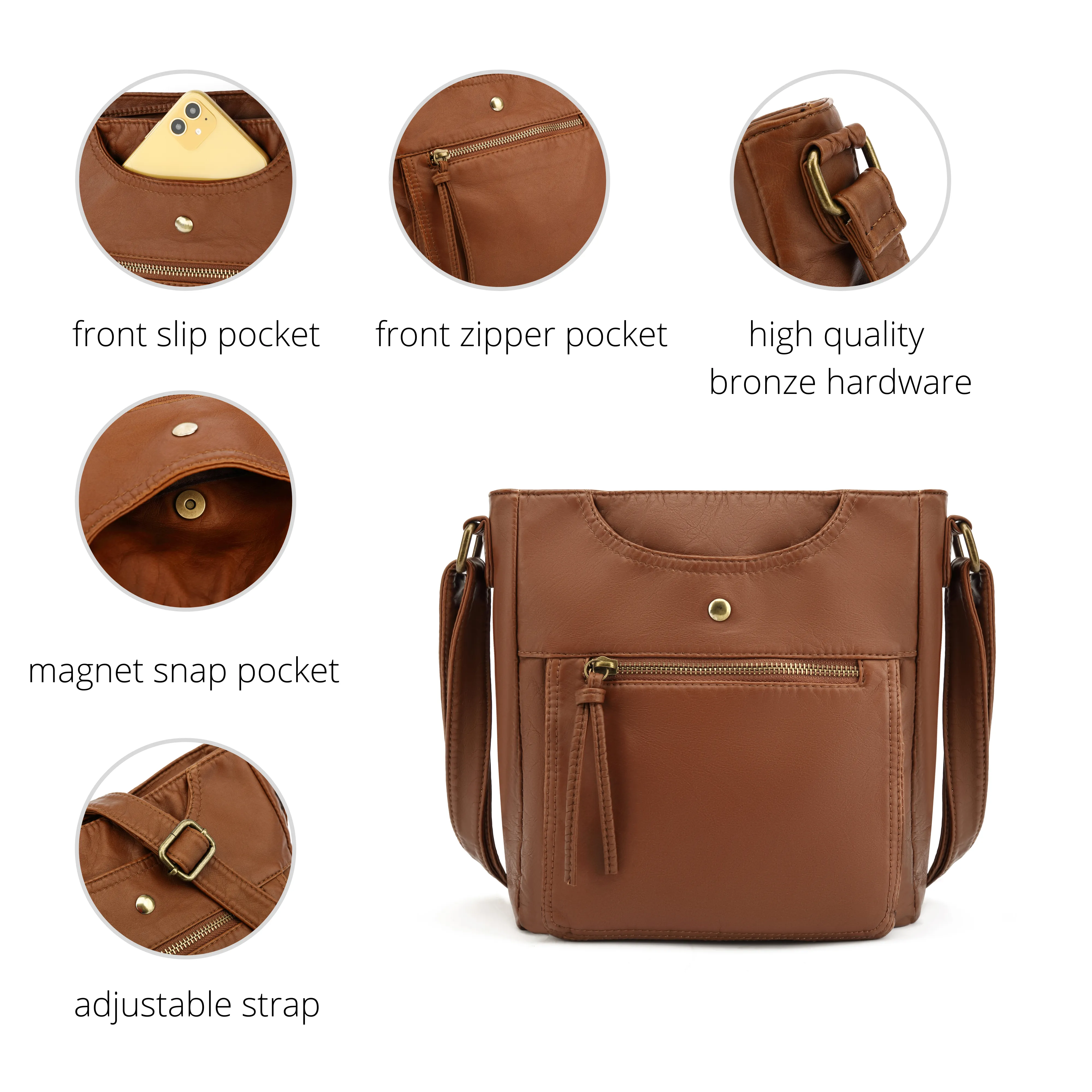 Ultra Soft Crossbody Shoulder Bag H1812