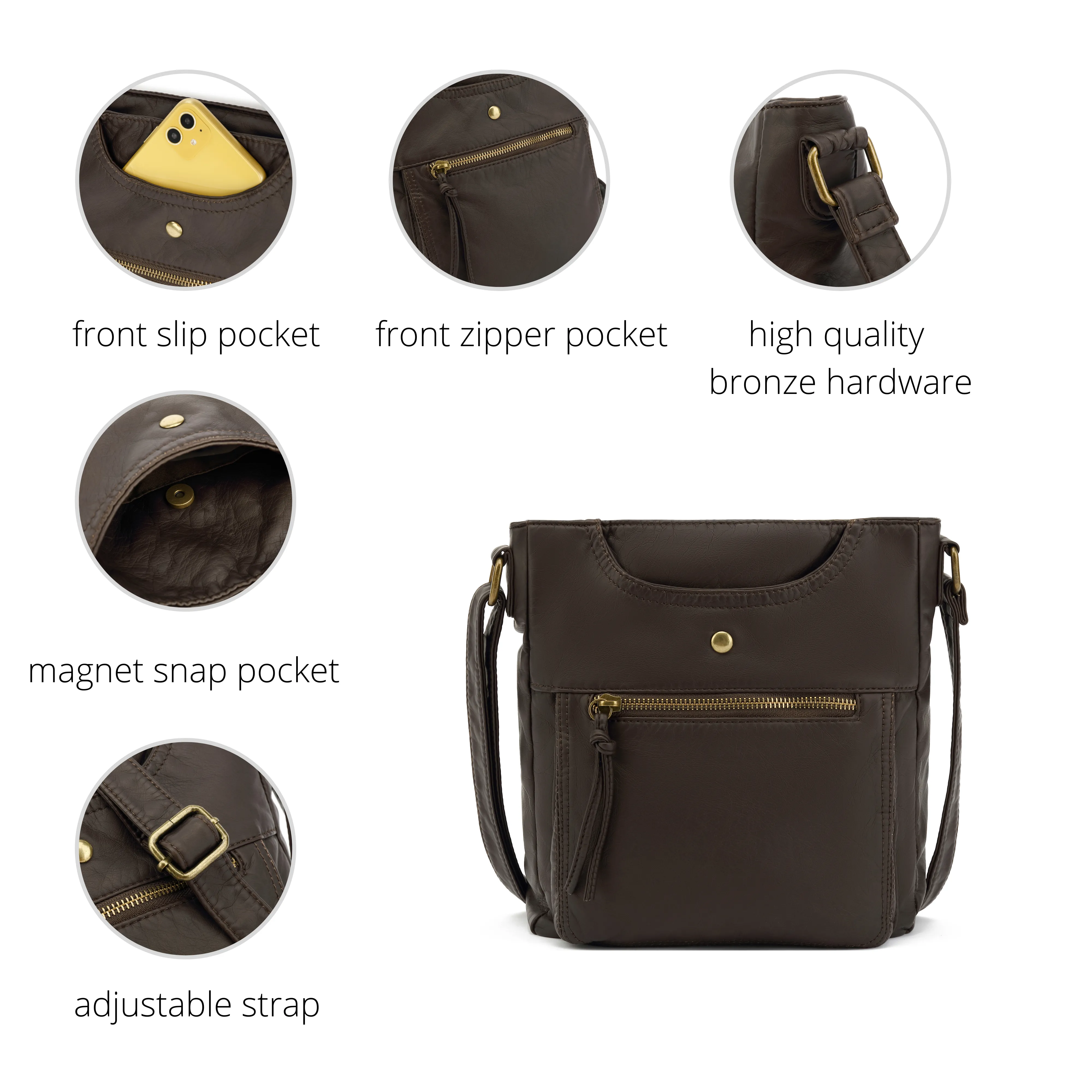 Ultra Soft Crossbody Shoulder Bag H1812