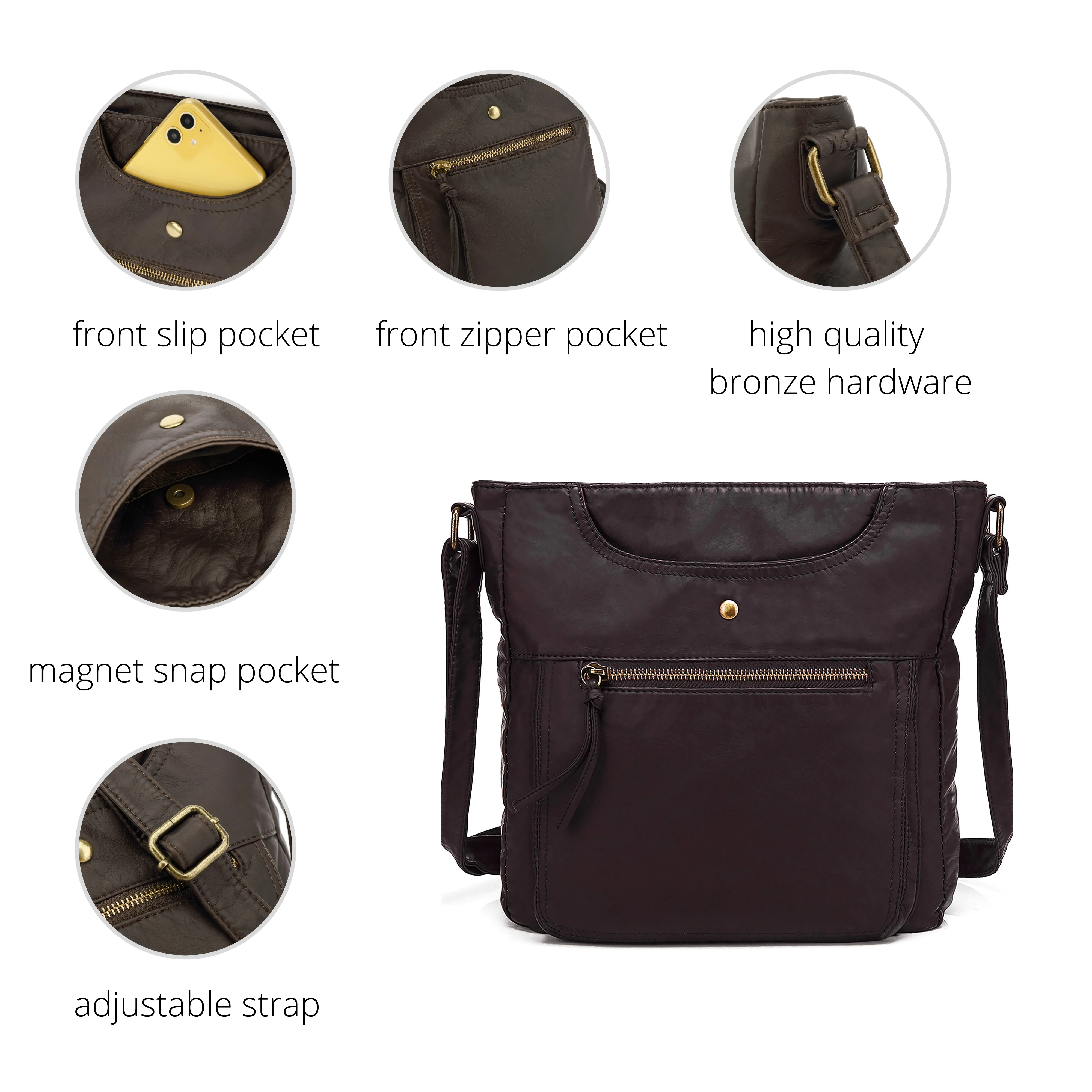 Ultra Soft Crossbody Shoulder Bag H1812