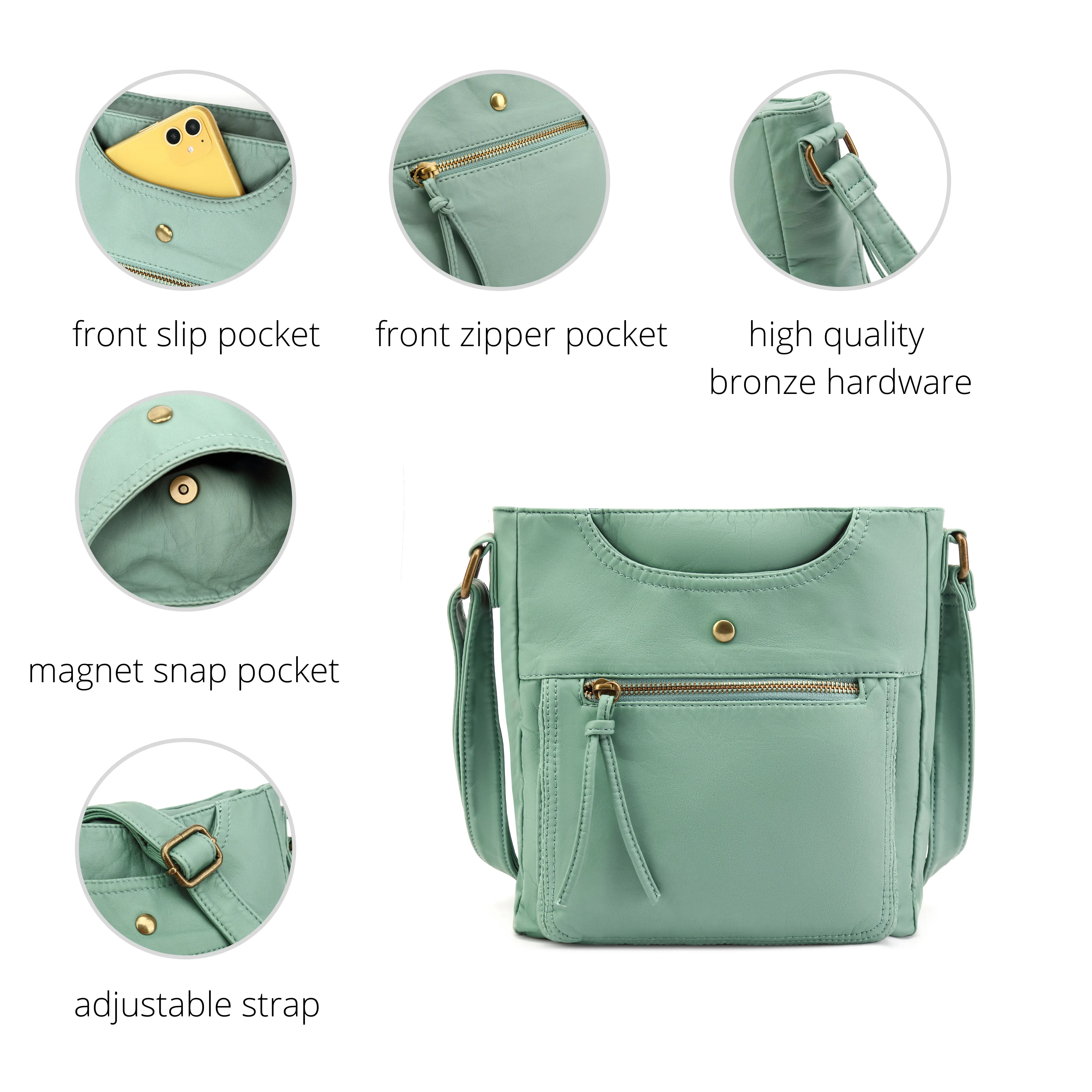 Ultra Soft Crossbody Shoulder Bag H1812