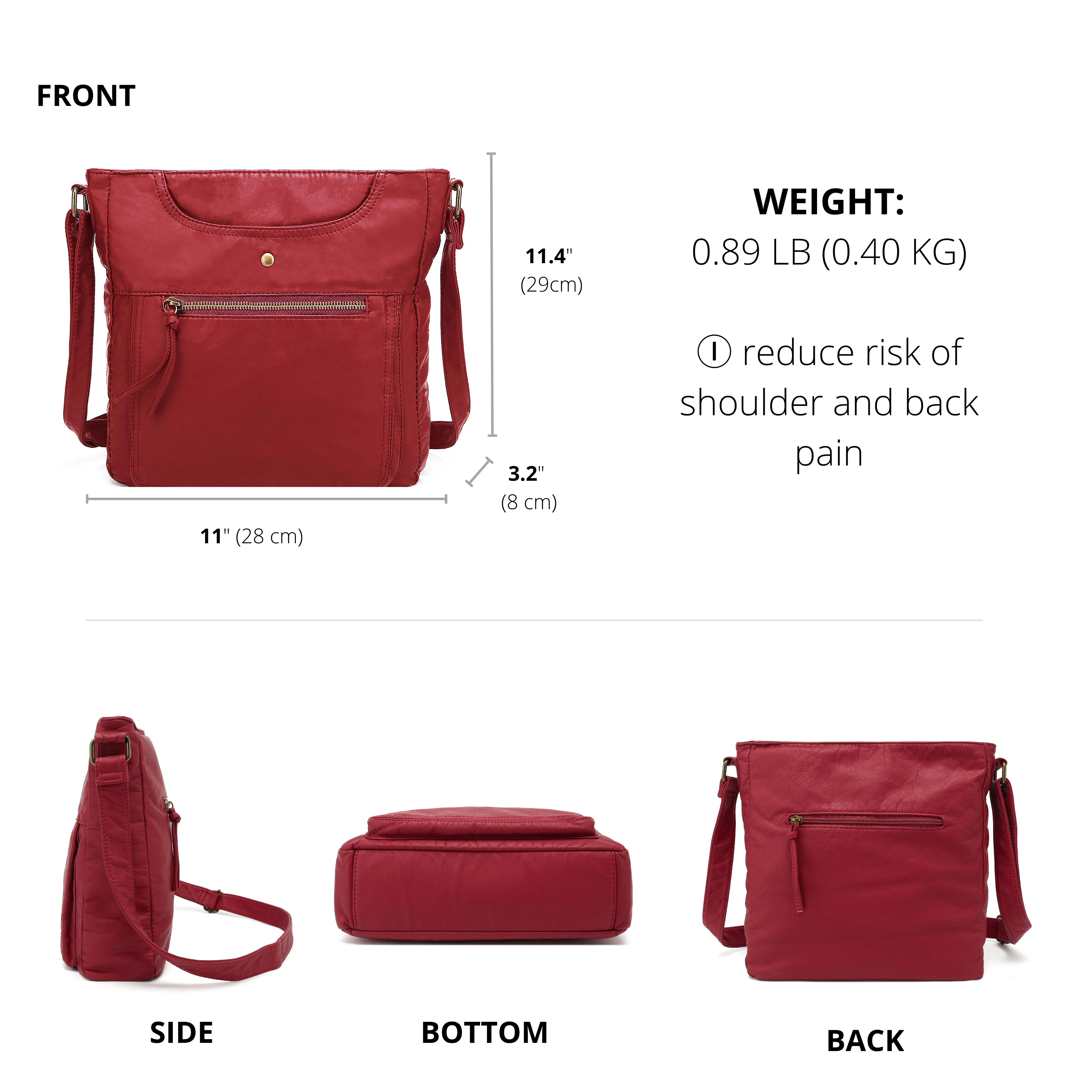 Ultra Soft Crossbody Shoulder Bag H1812
