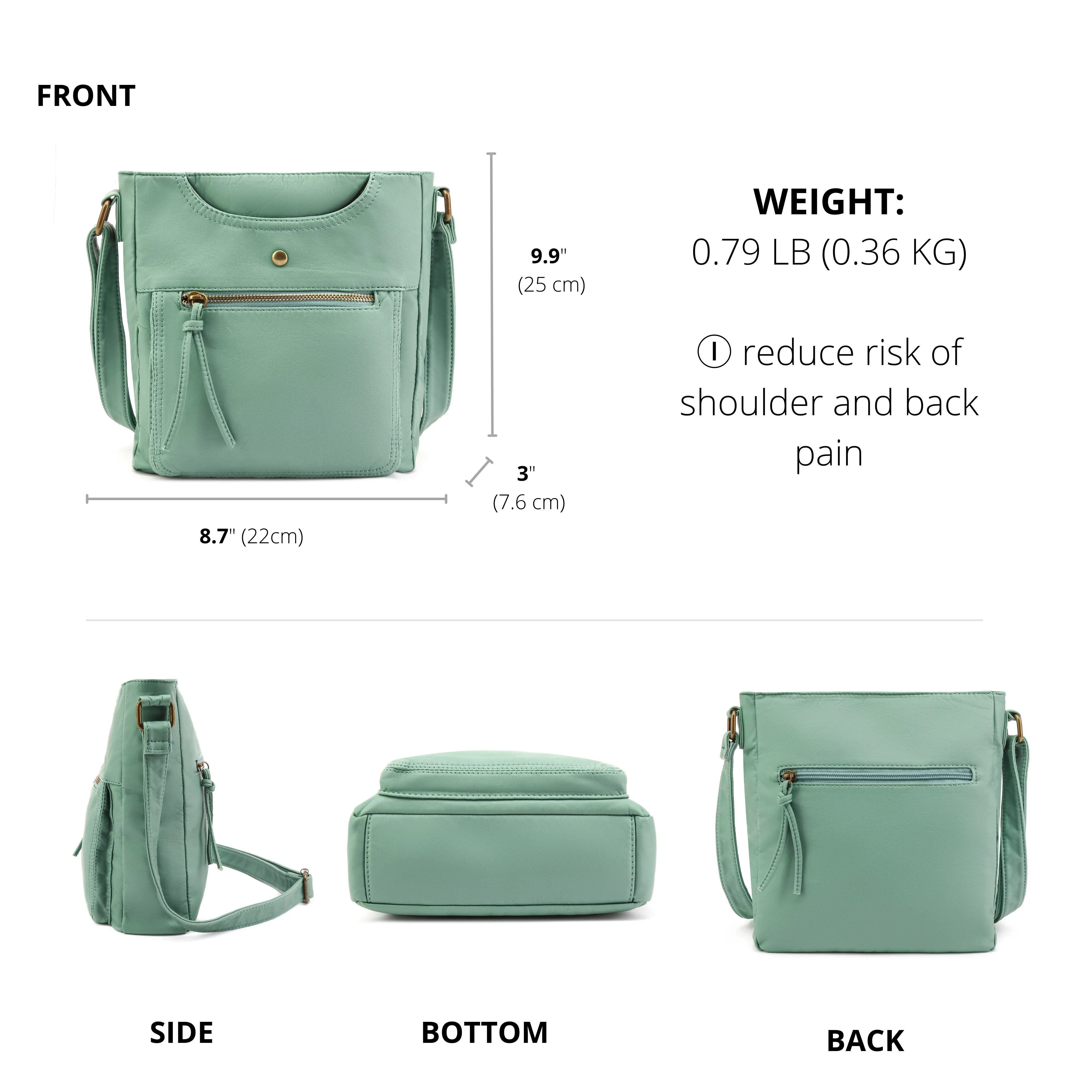 Ultra Soft Crossbody Shoulder Bag H1812