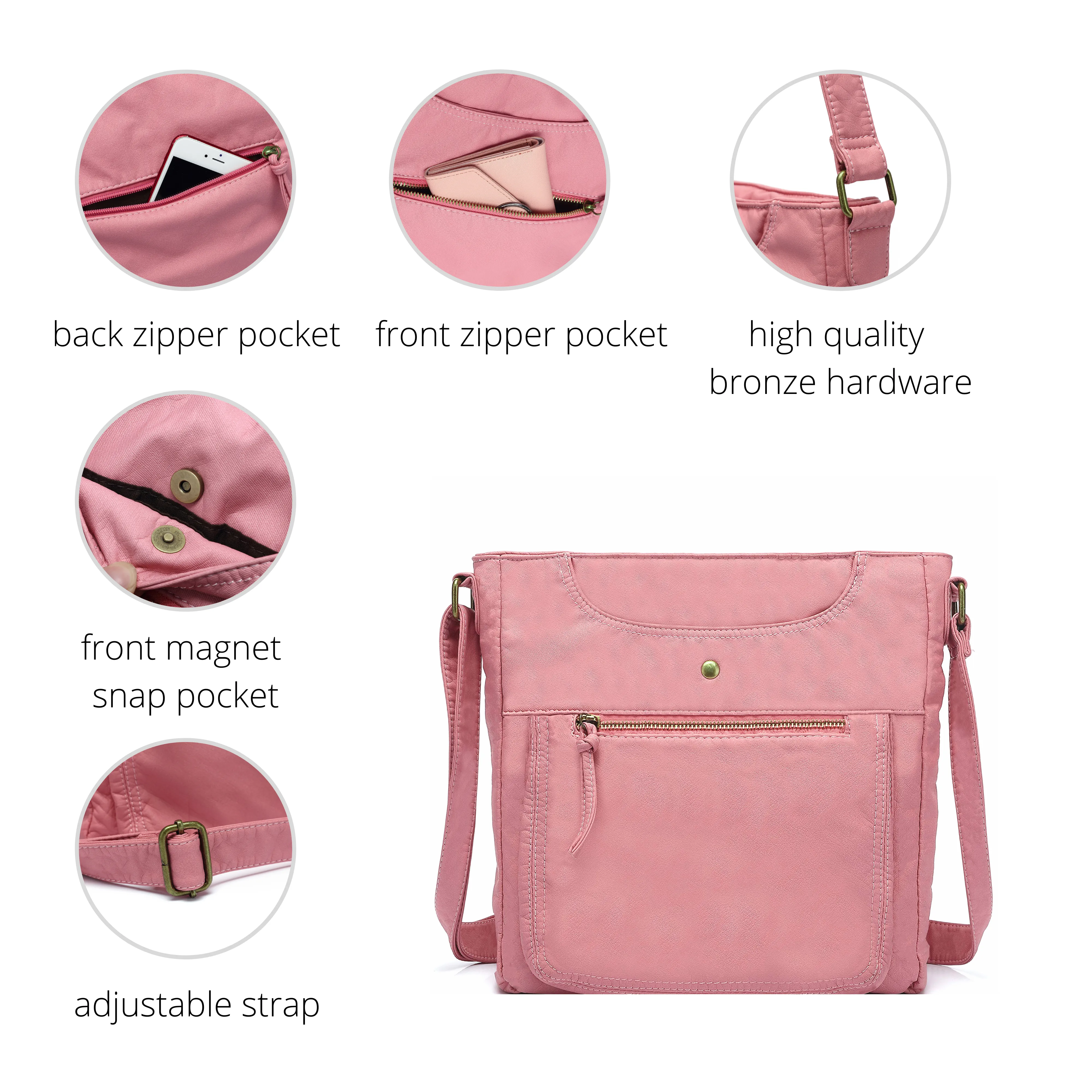 Ultra Soft Crossbody Shoulder Bag H1812
