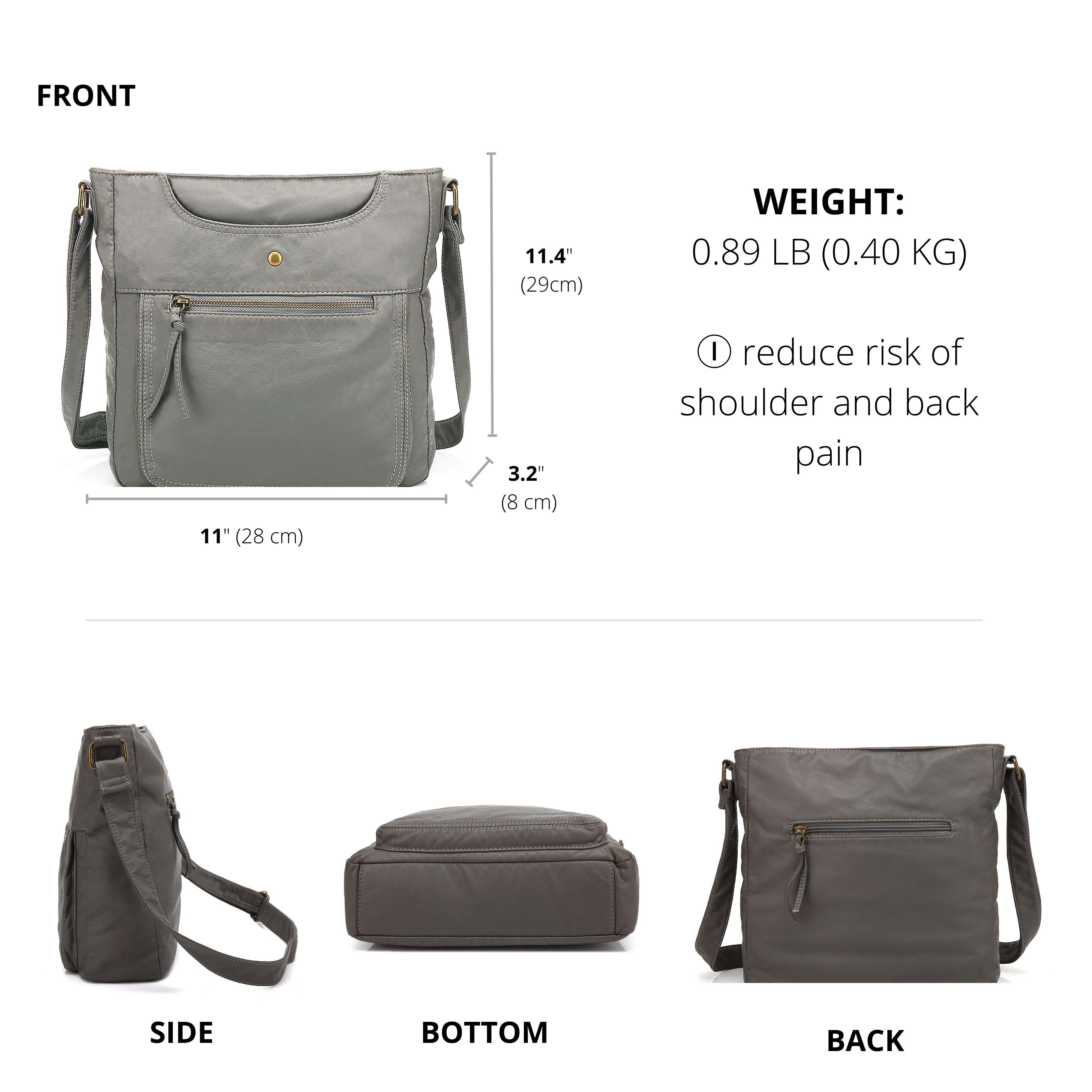 Ultra Soft Crossbody Shoulder Bag H1812