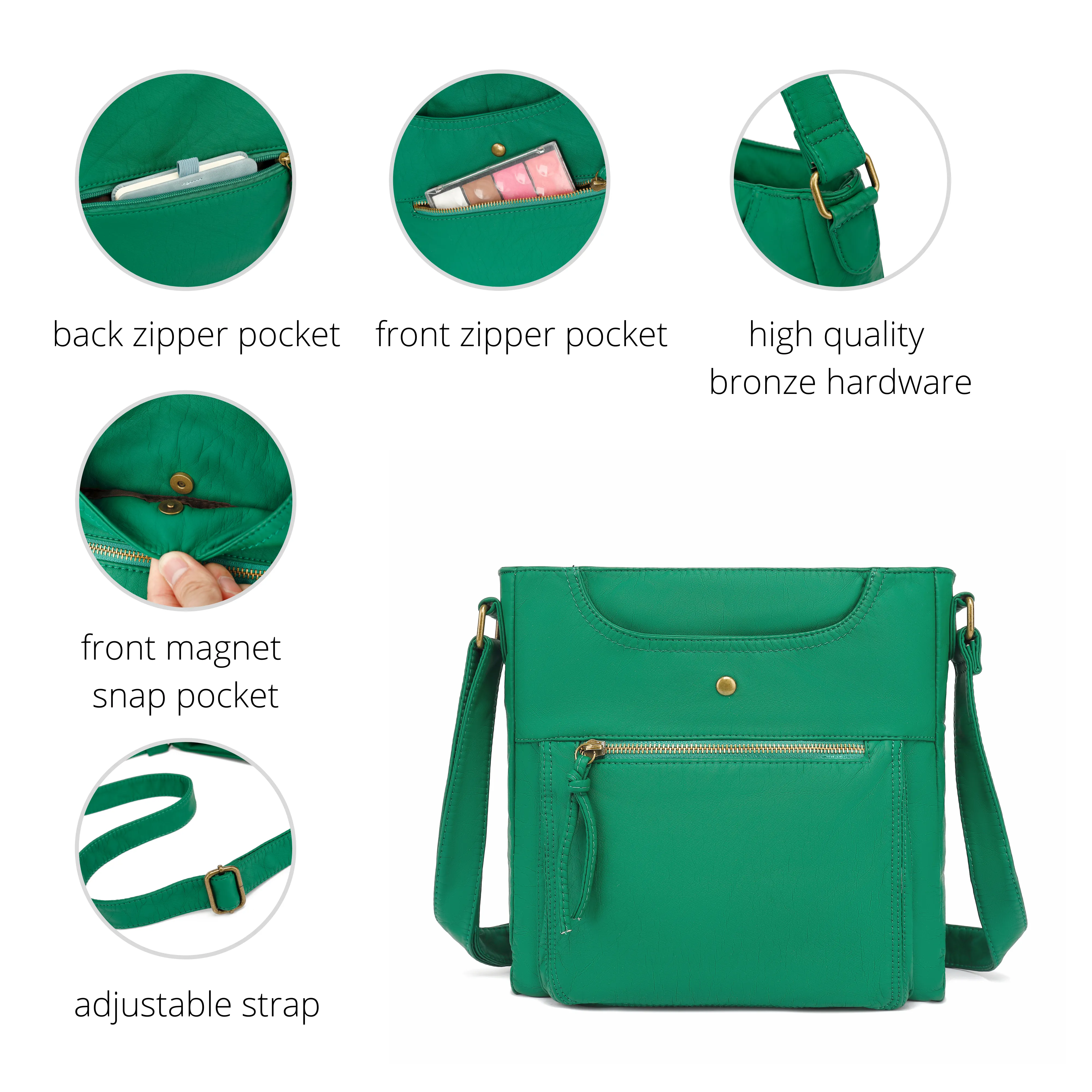 Ultra Soft Crossbody Shoulder Bag H1812