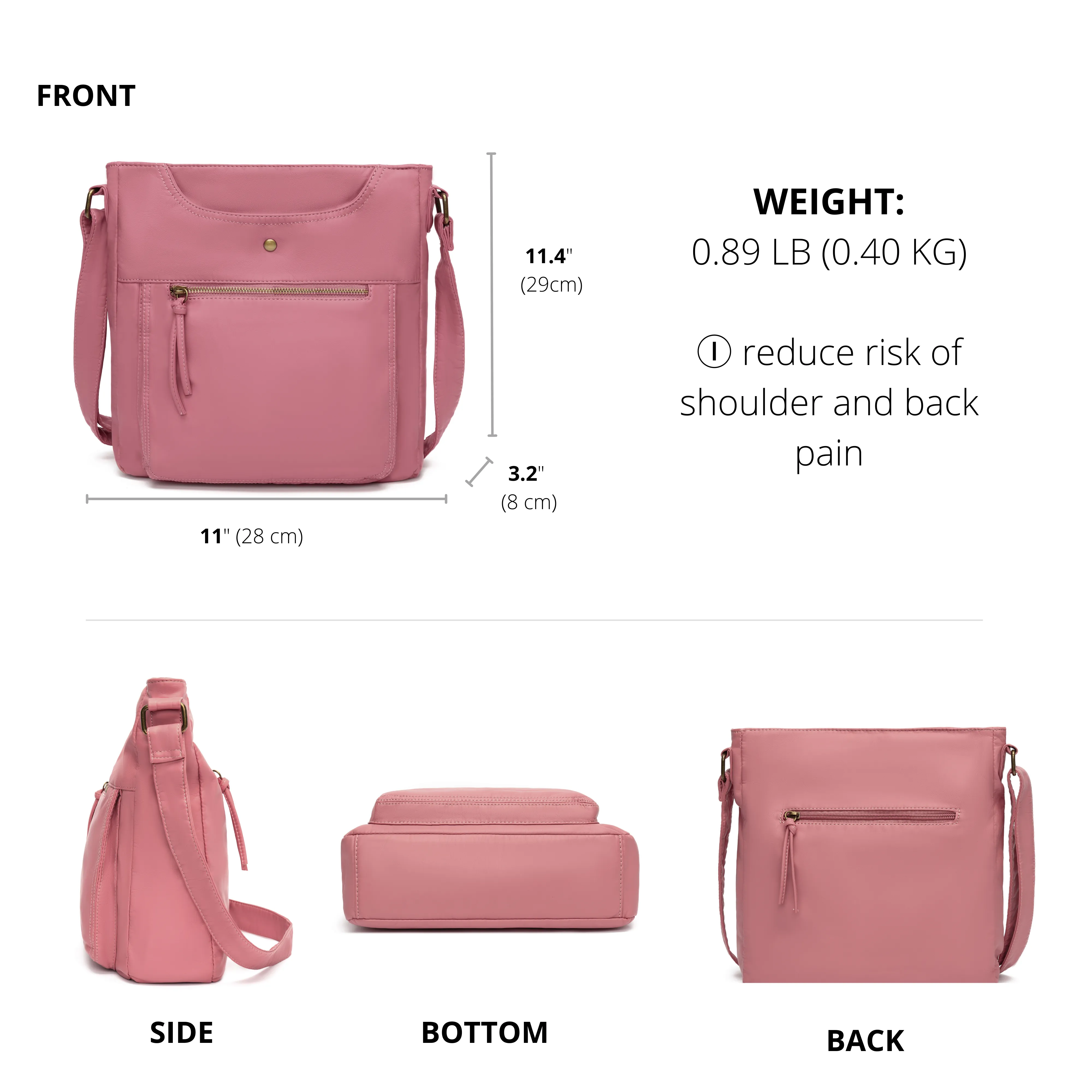 Ultra Soft Crossbody Shoulder Bag H1812