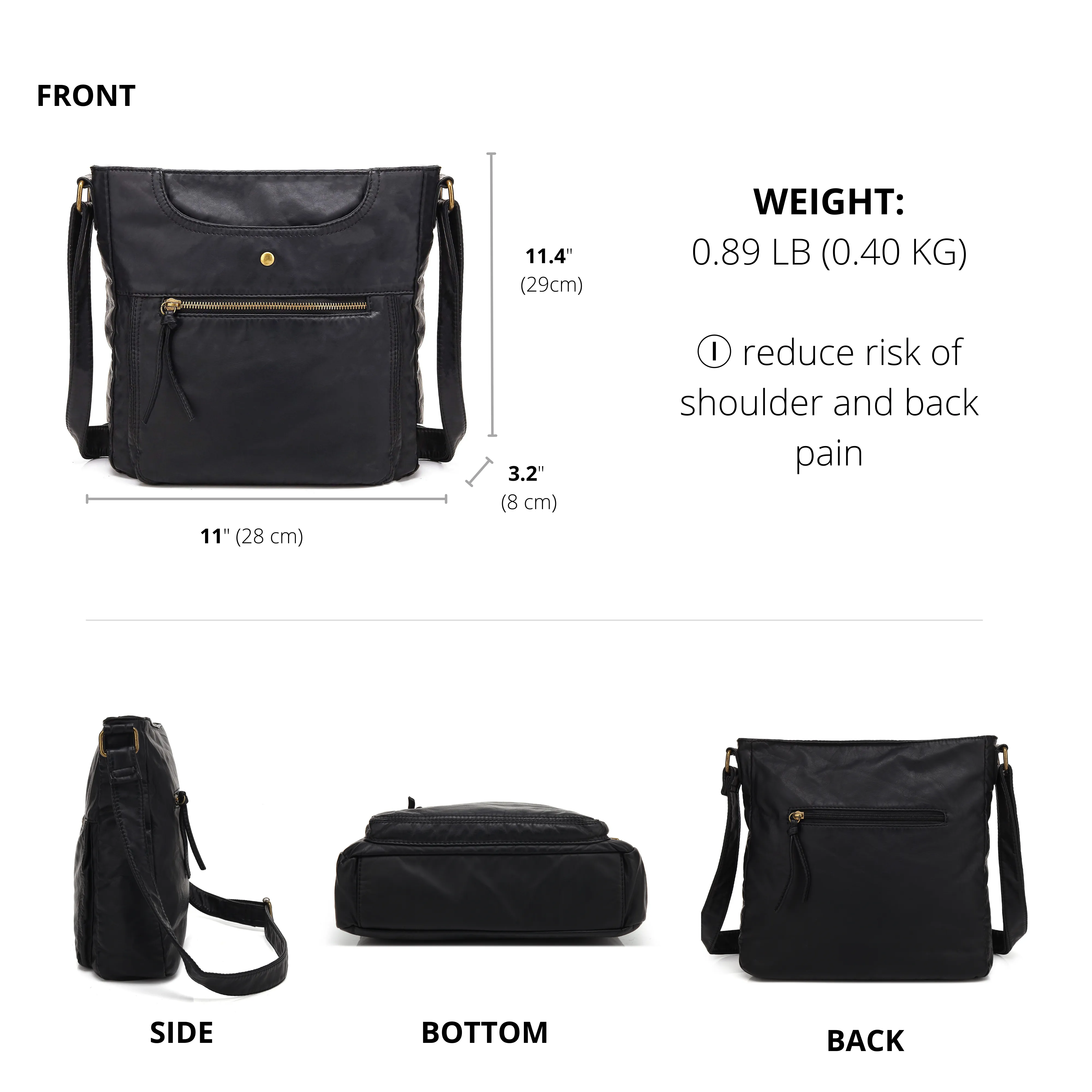 Ultra Soft Crossbody Shoulder Bag H1812