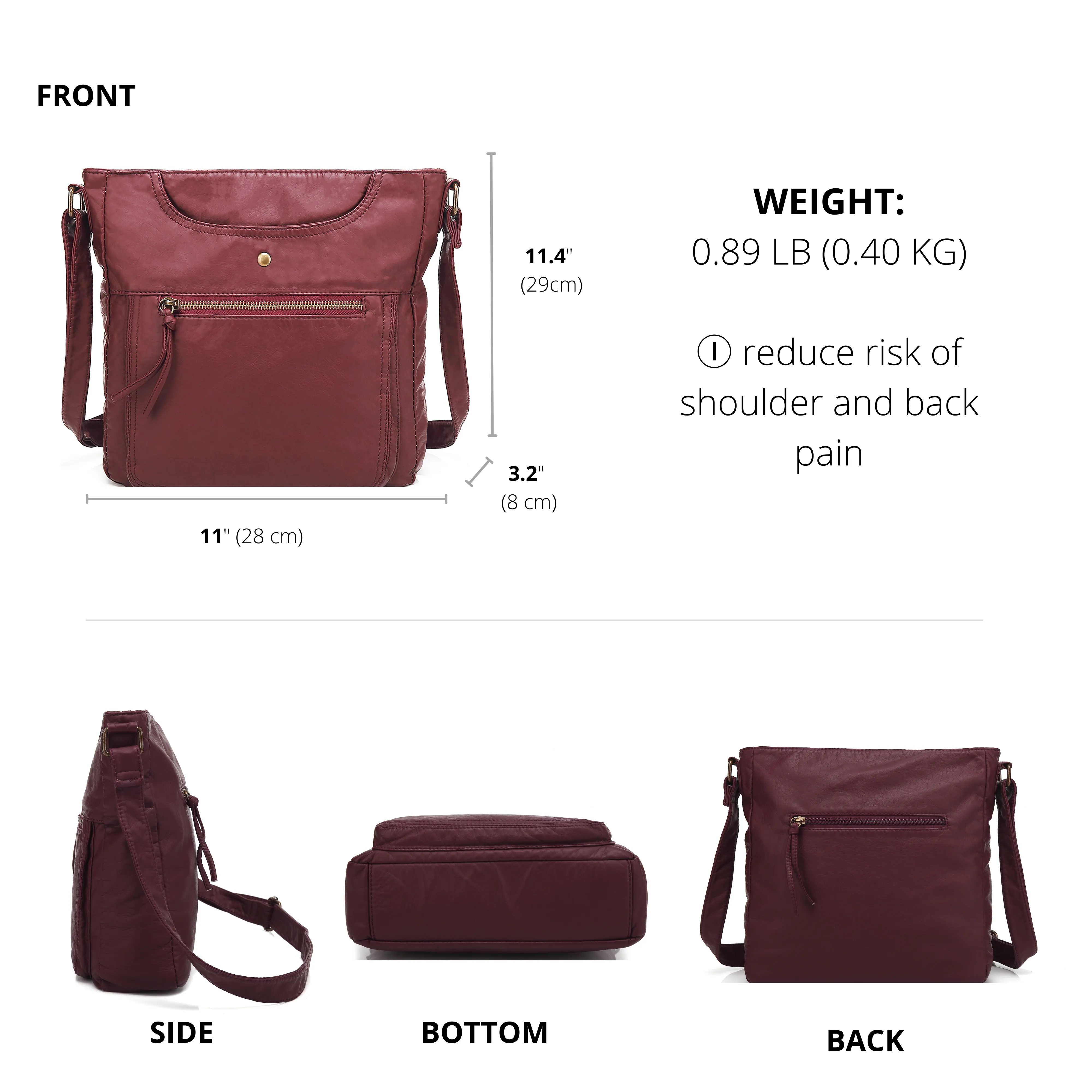 Ultra Soft Crossbody Shoulder Bag H1812