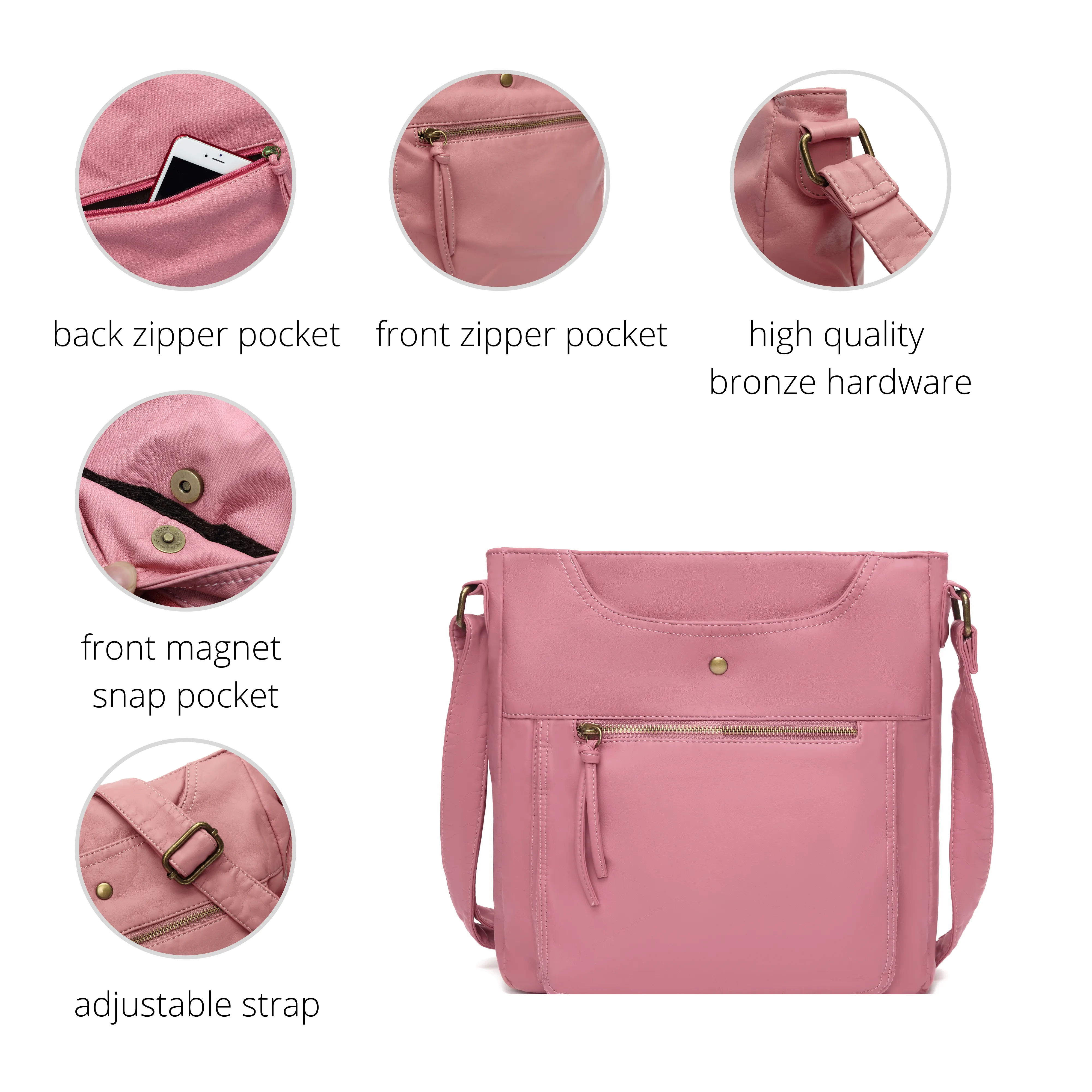 Ultra Soft Crossbody Shoulder Bag H1812