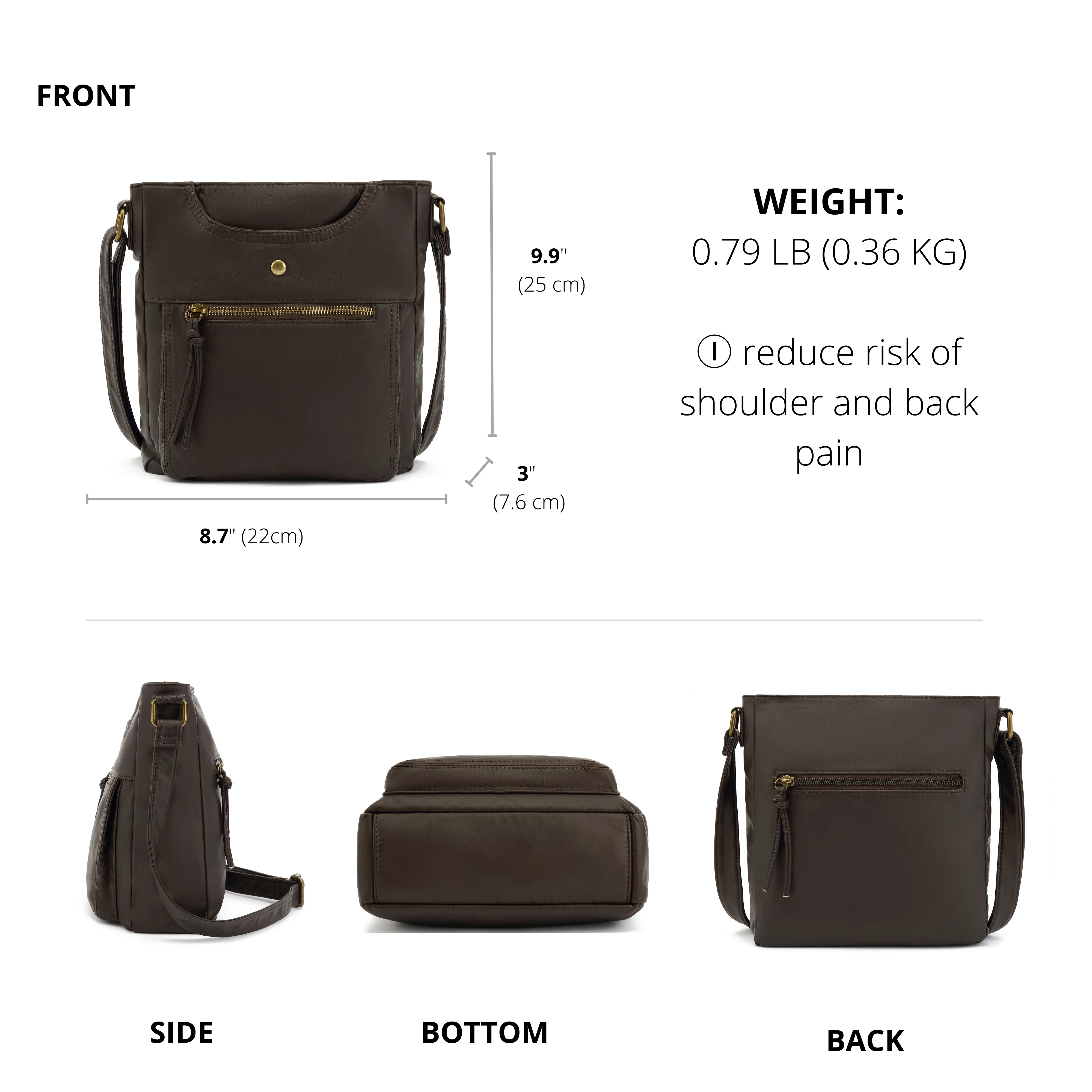 Ultra Soft Crossbody Shoulder Bag H1812