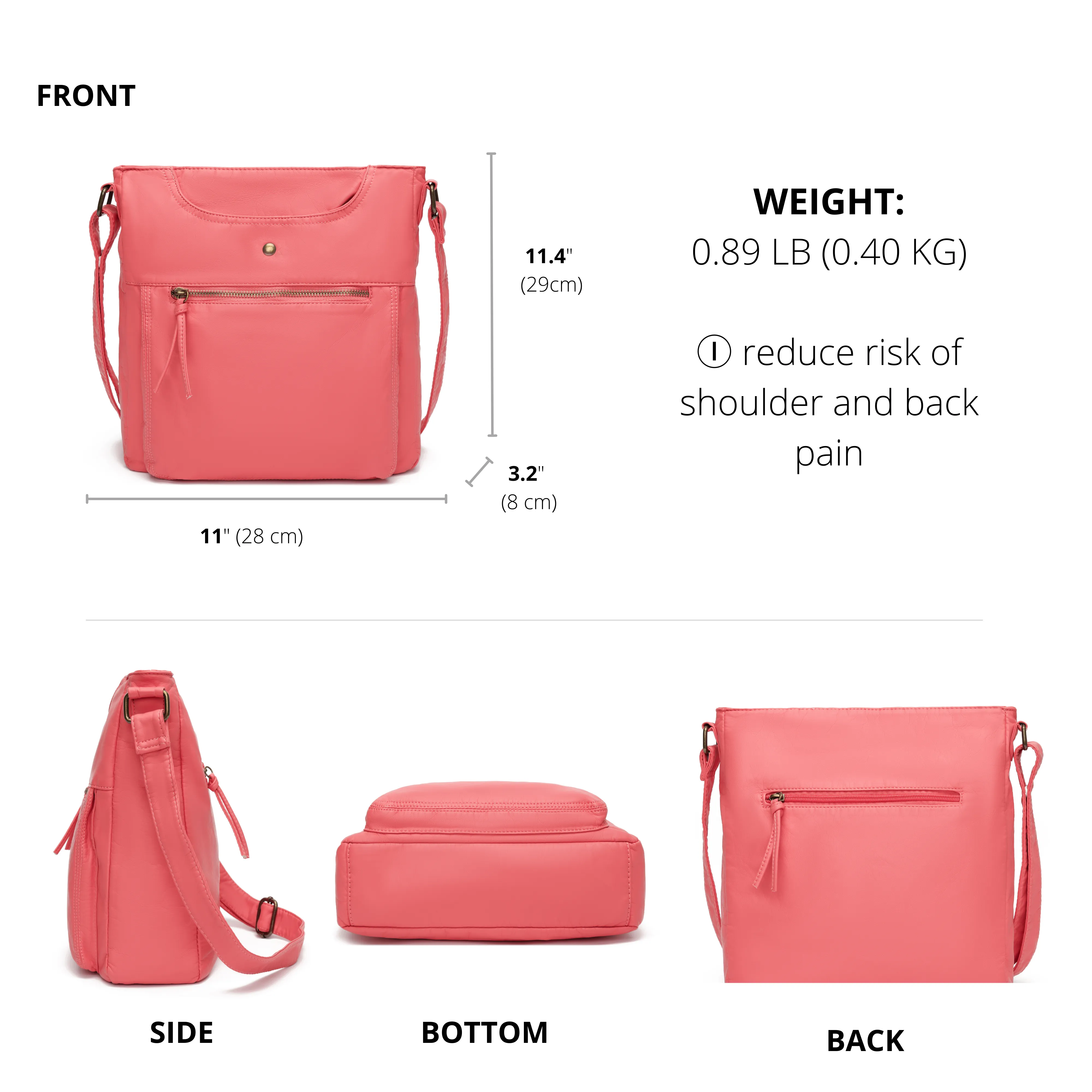 Ultra Soft Crossbody Shoulder Bag H1812