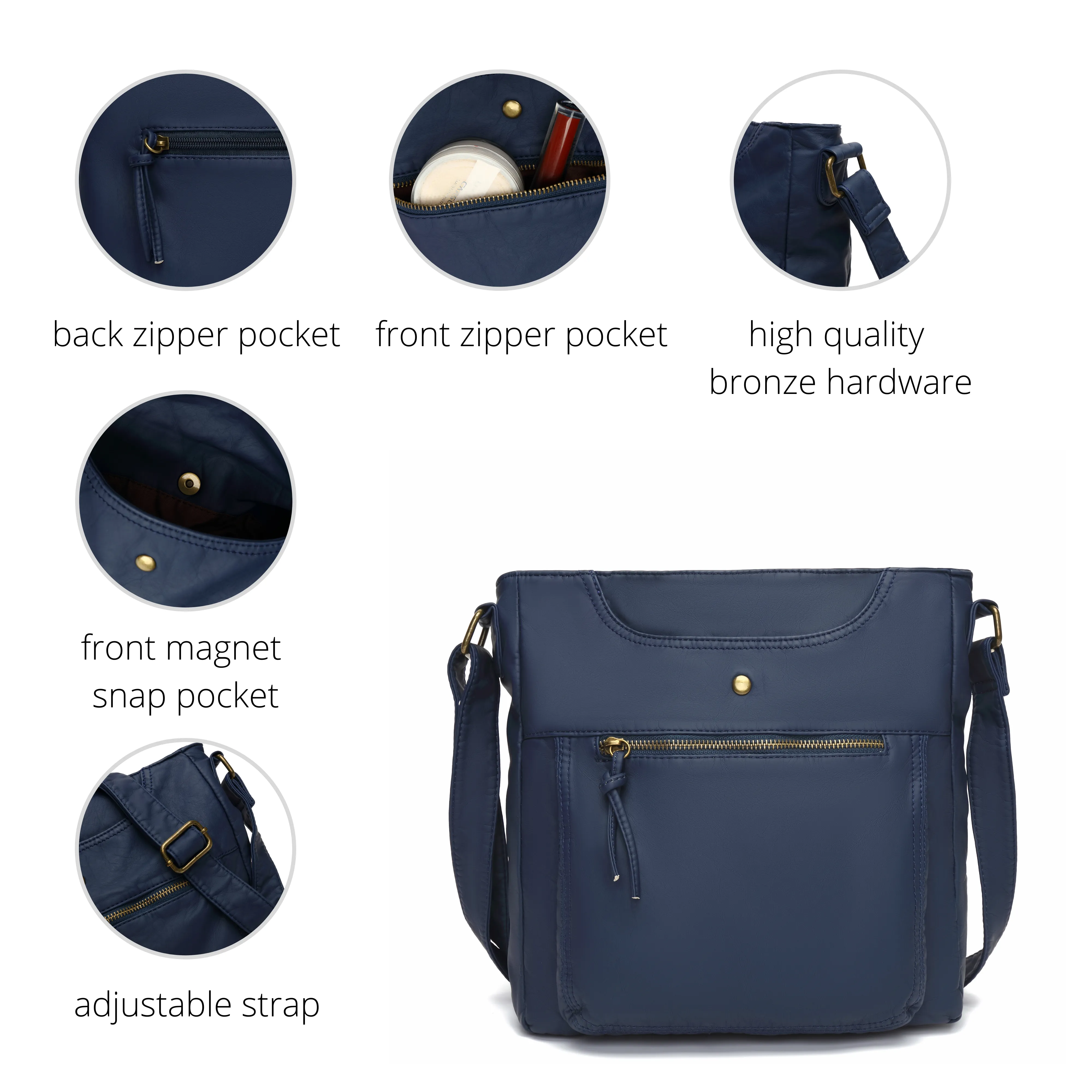 Ultra Soft Crossbody Shoulder Bag H1812