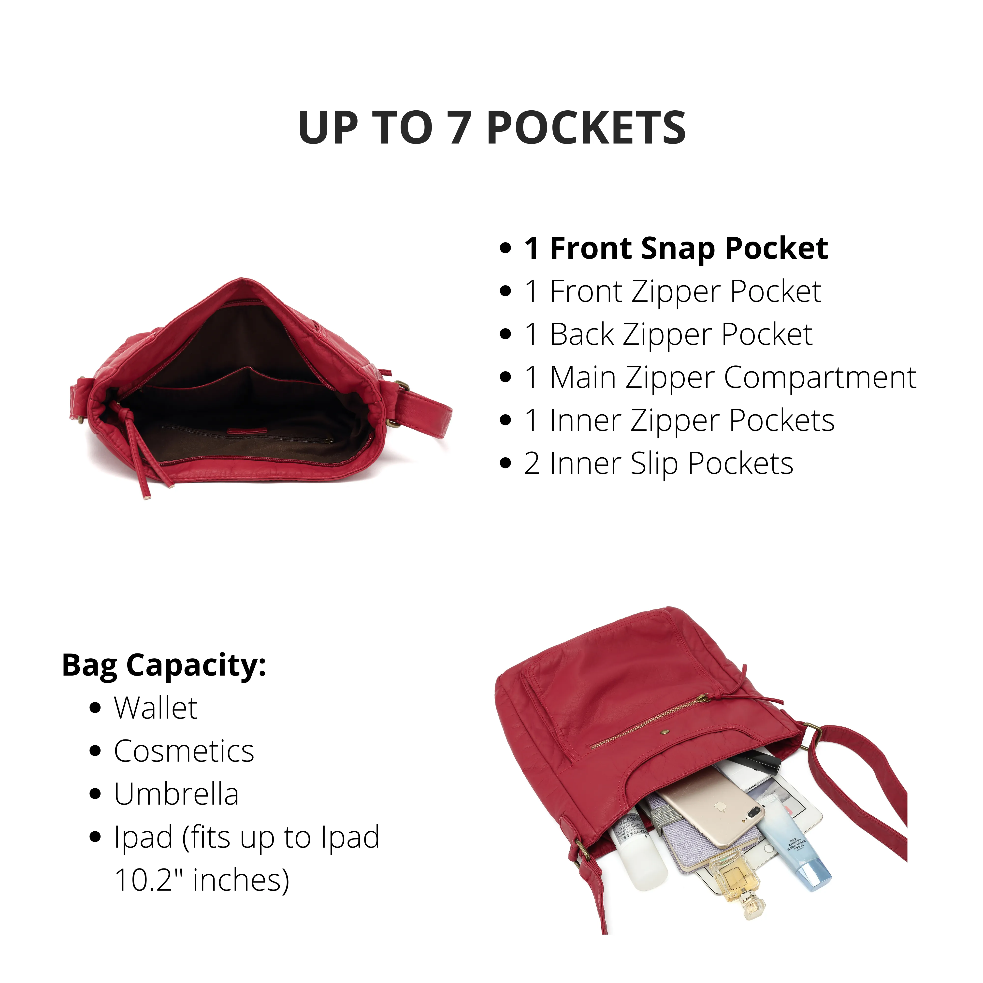 Ultra Soft Crossbody Shoulder Bag H1812