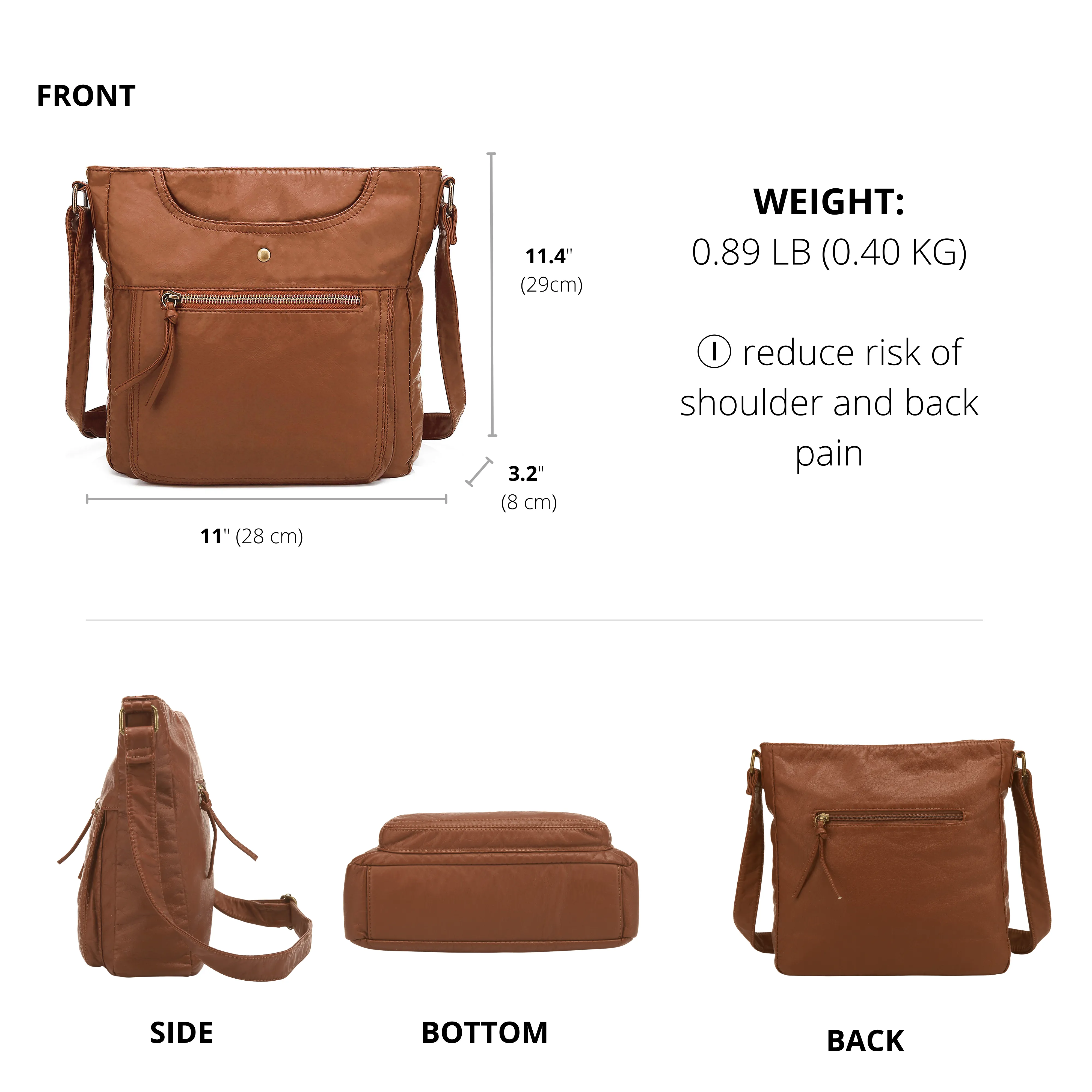 Ultra Soft Crossbody Shoulder Bag H1812