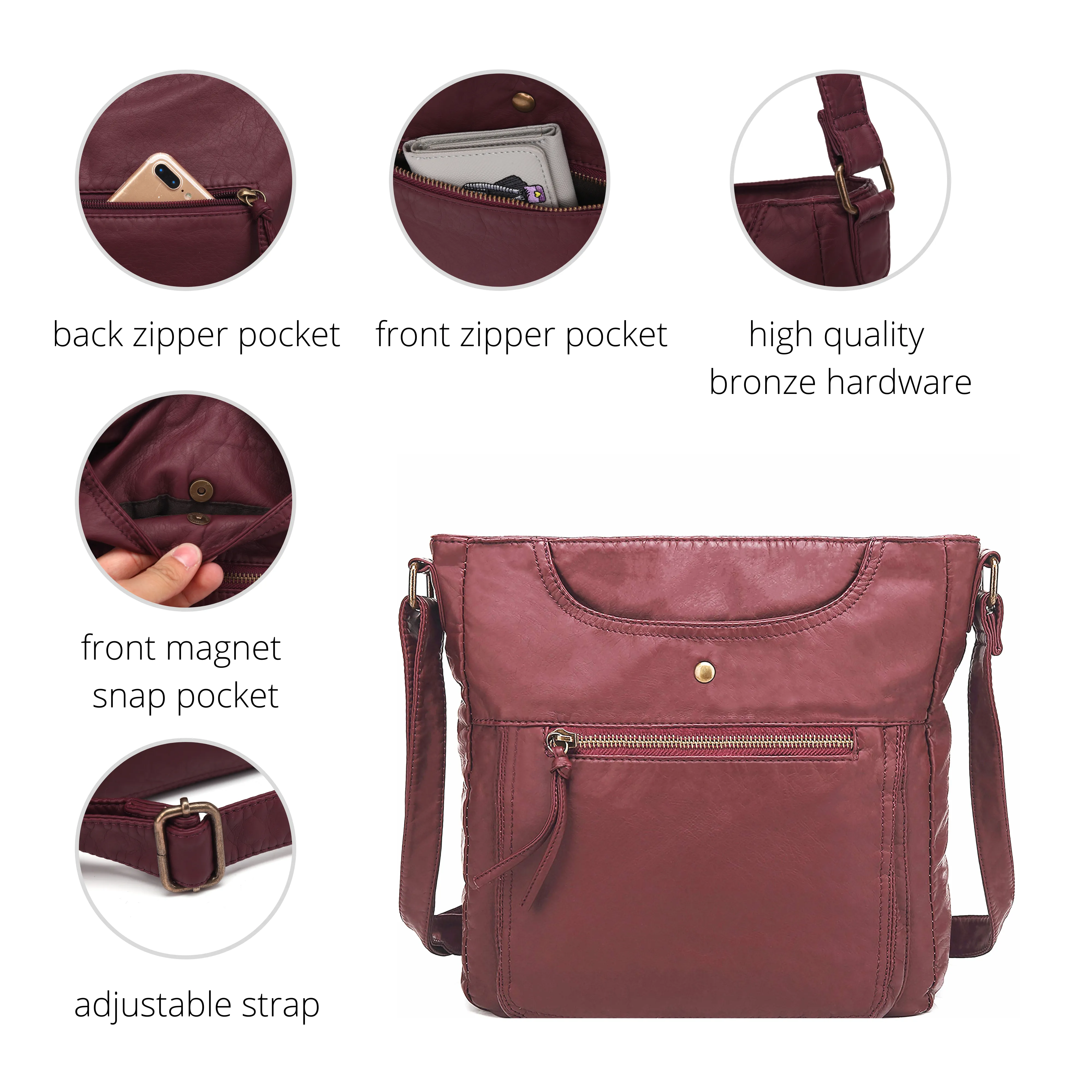 Ultra Soft Crossbody Shoulder Bag H1812