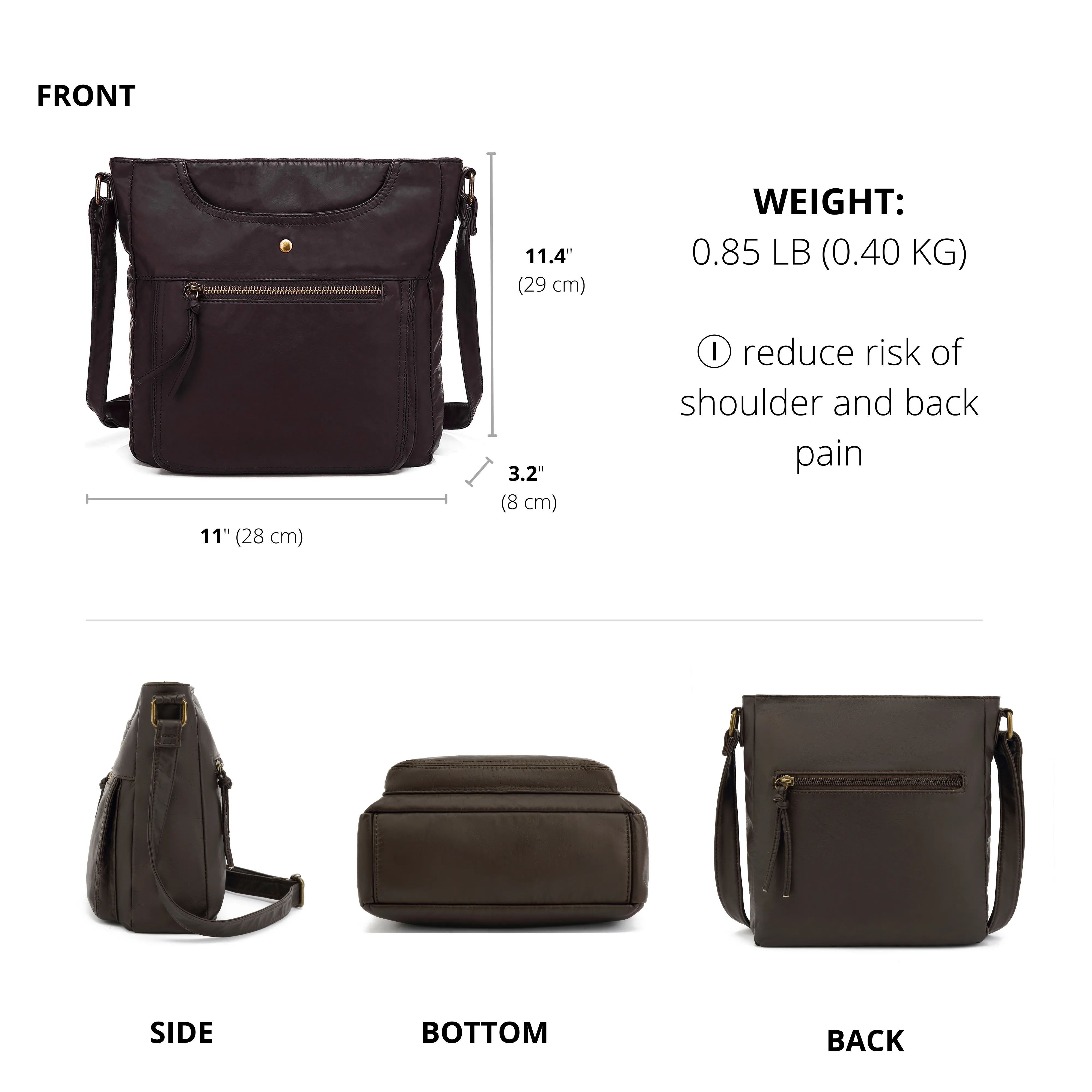 Ultra Soft Crossbody Shoulder Bag H1812