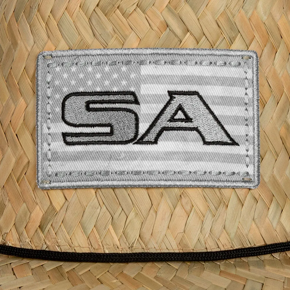 Under Brim Straw Hat | Ghost American Flag 2.0