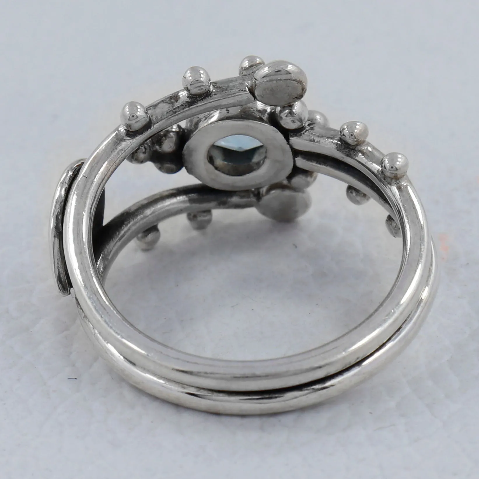 Unique Amethyst Gemstone Designer Sterling Silver Ring