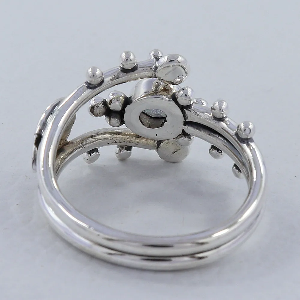 Unique Amethyst Gemstone Designer Sterling Silver Ring