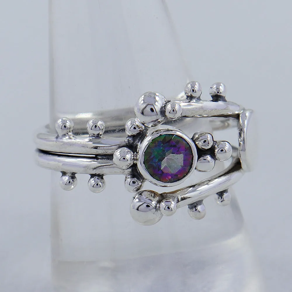 Unique Amethyst Gemstone Designer Sterling Silver Ring