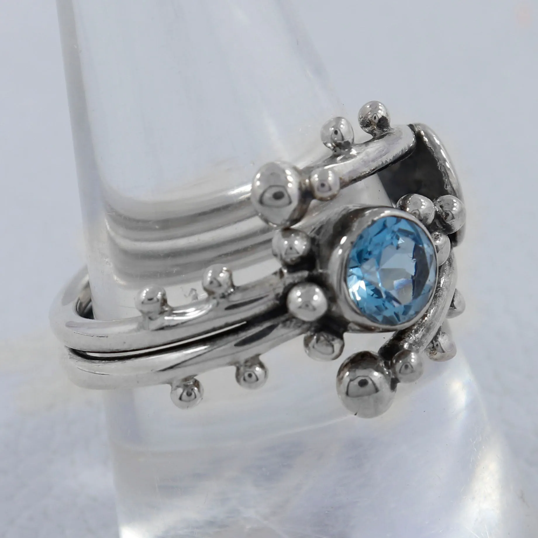 Unique Amethyst Gemstone Designer Sterling Silver Ring