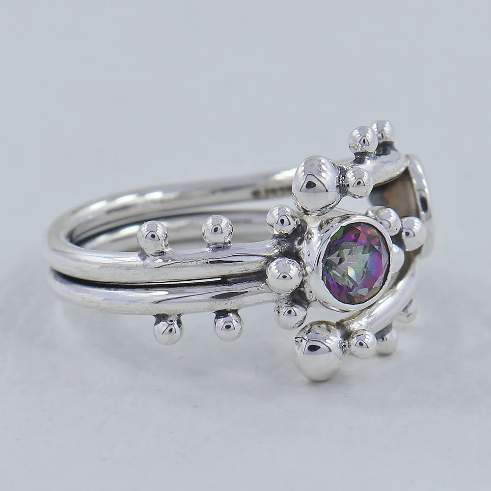 Unique Amethyst Gemstone Designer Sterling Silver Ring