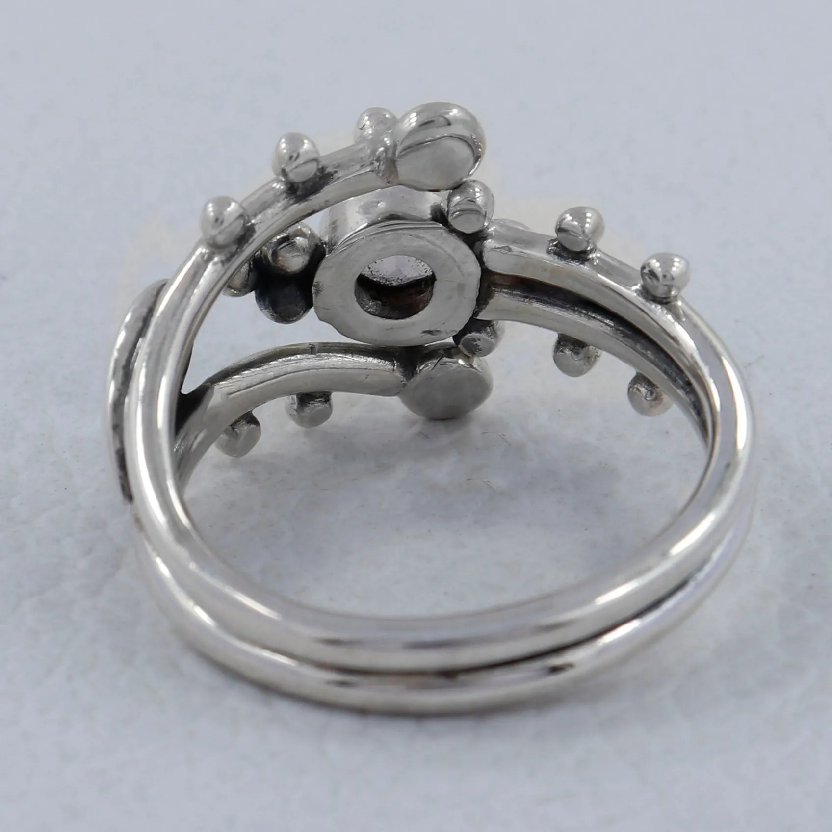 Unique Amethyst Gemstone Designer Sterling Silver Ring