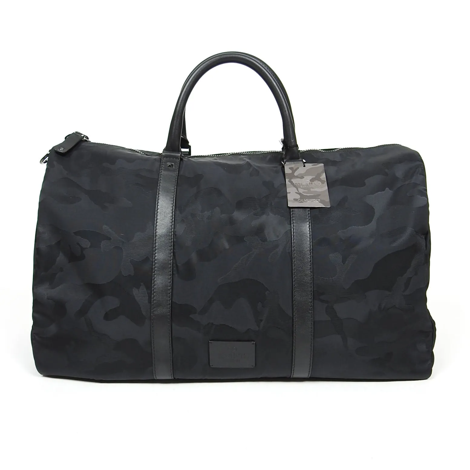 Valentino Black Camo Weekend Bag