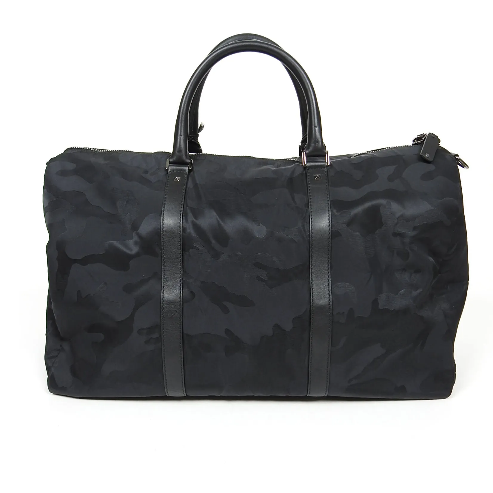 Valentino Black Camo Weekend Bag