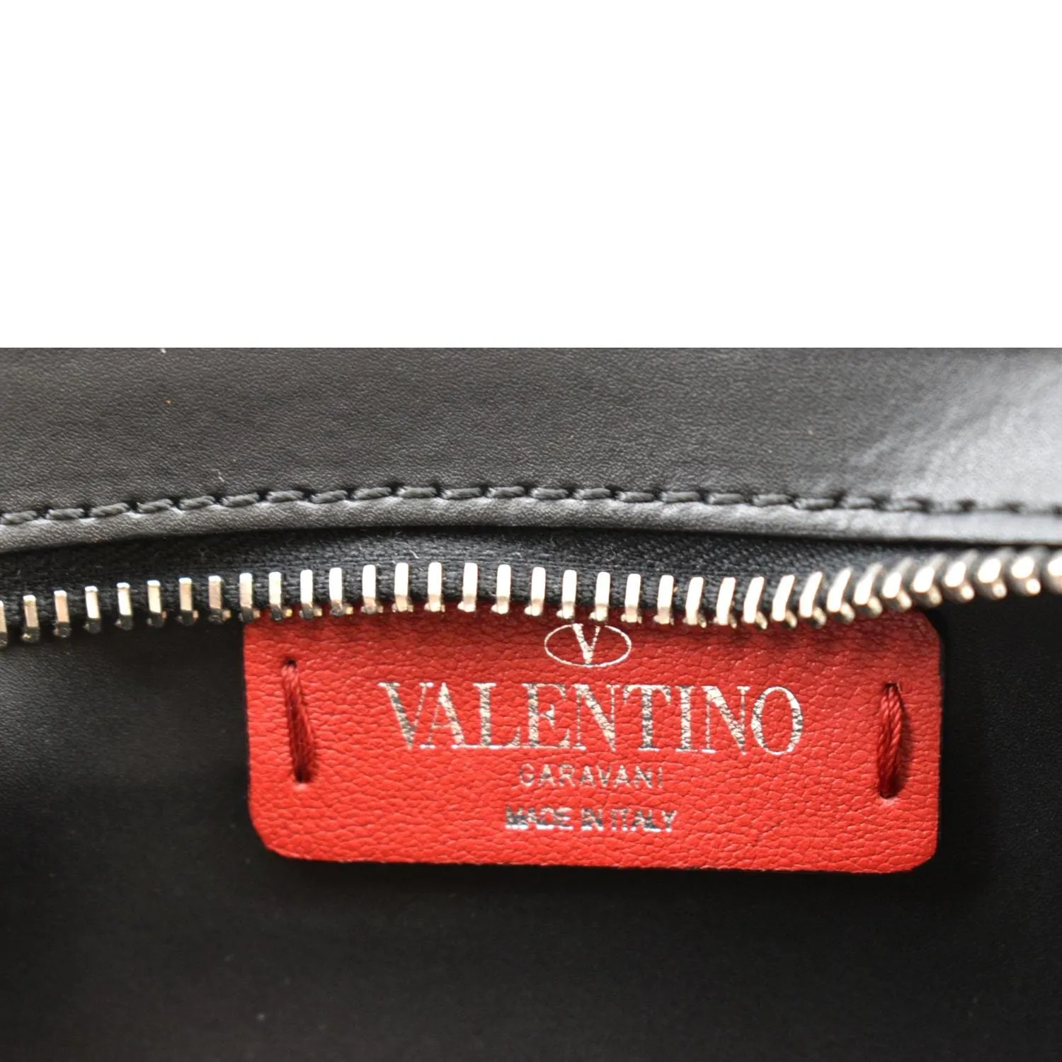 VALENTINO Garavani VLTN Calfskin Leather Belt Bag Black