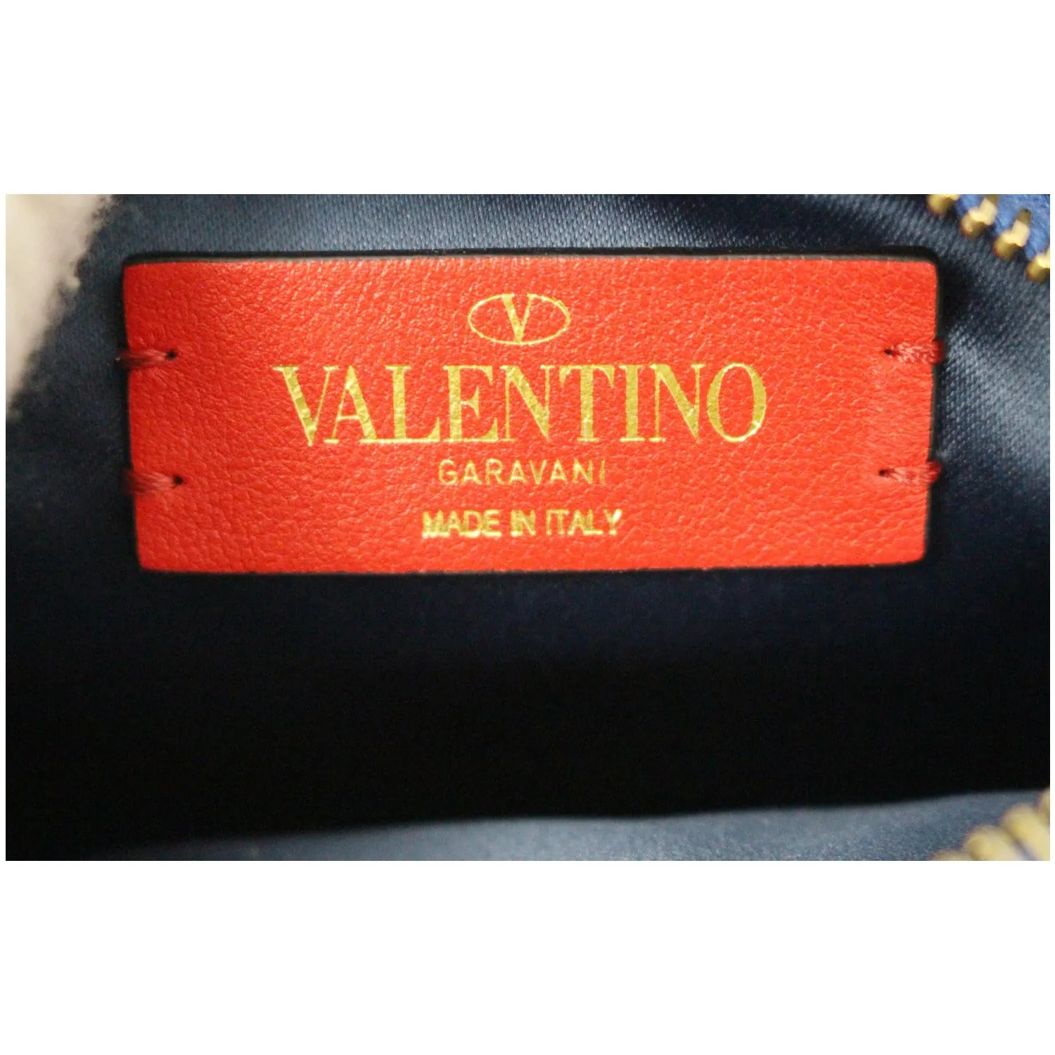 VALENTINO VLogo Round Calfskin Crossbody Bag Blue - Final Sale