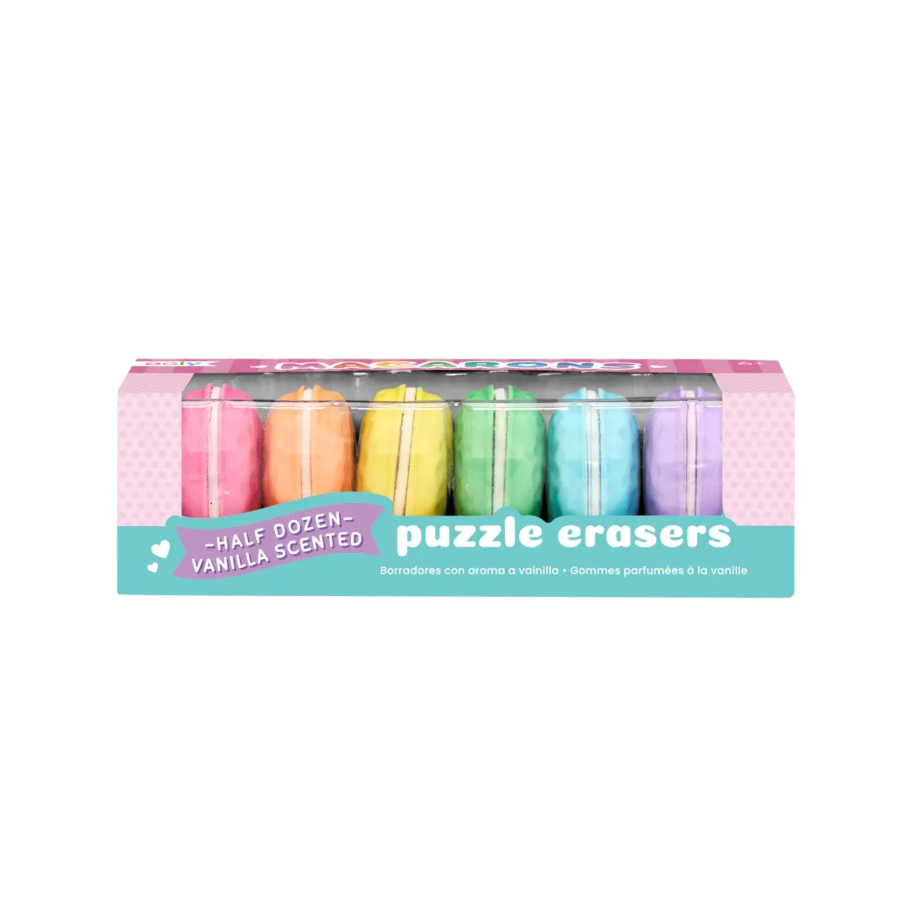 Vanilla Scented Erasers, Mini Macarons