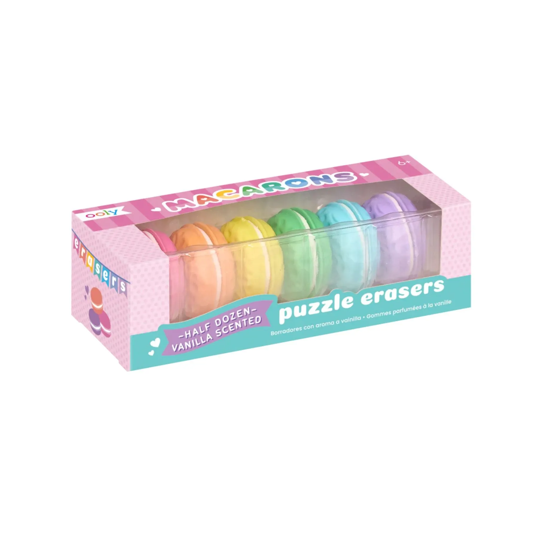 Vanilla Scented Erasers, Mini Macarons