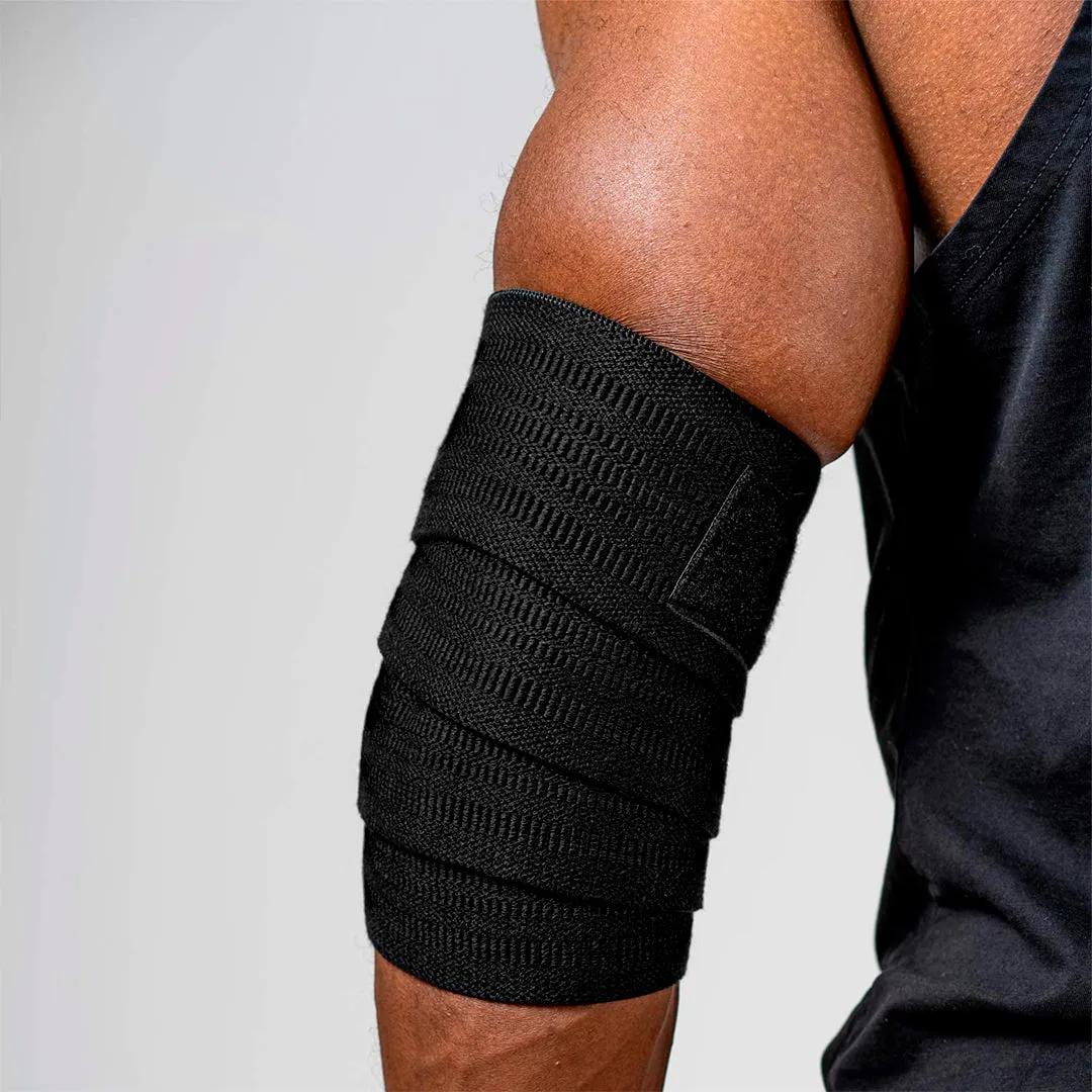 VENDAS CODO PARA GYM - GRAY STRIPE