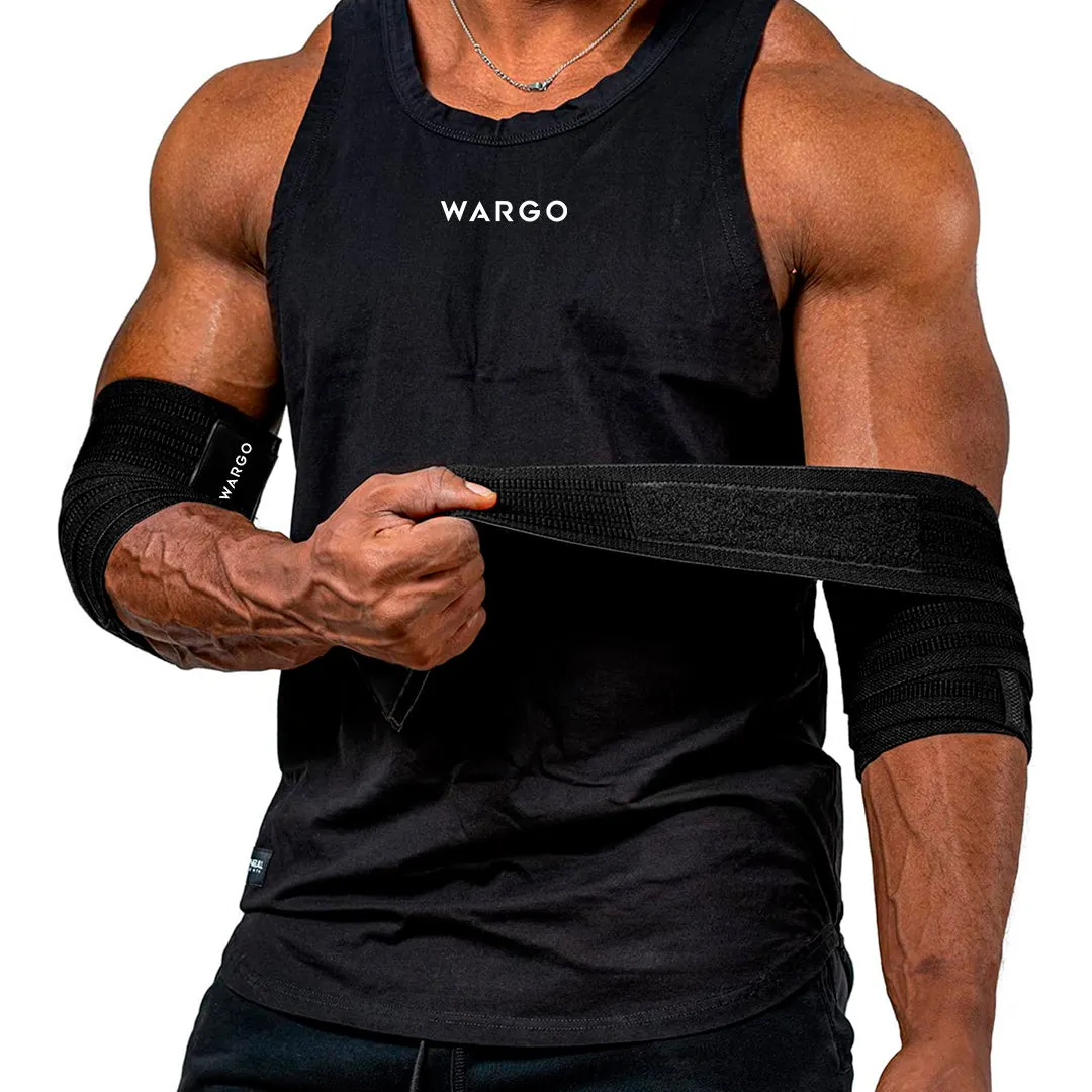 VENDAS CODO PARA GYM - GRAY STRIPE