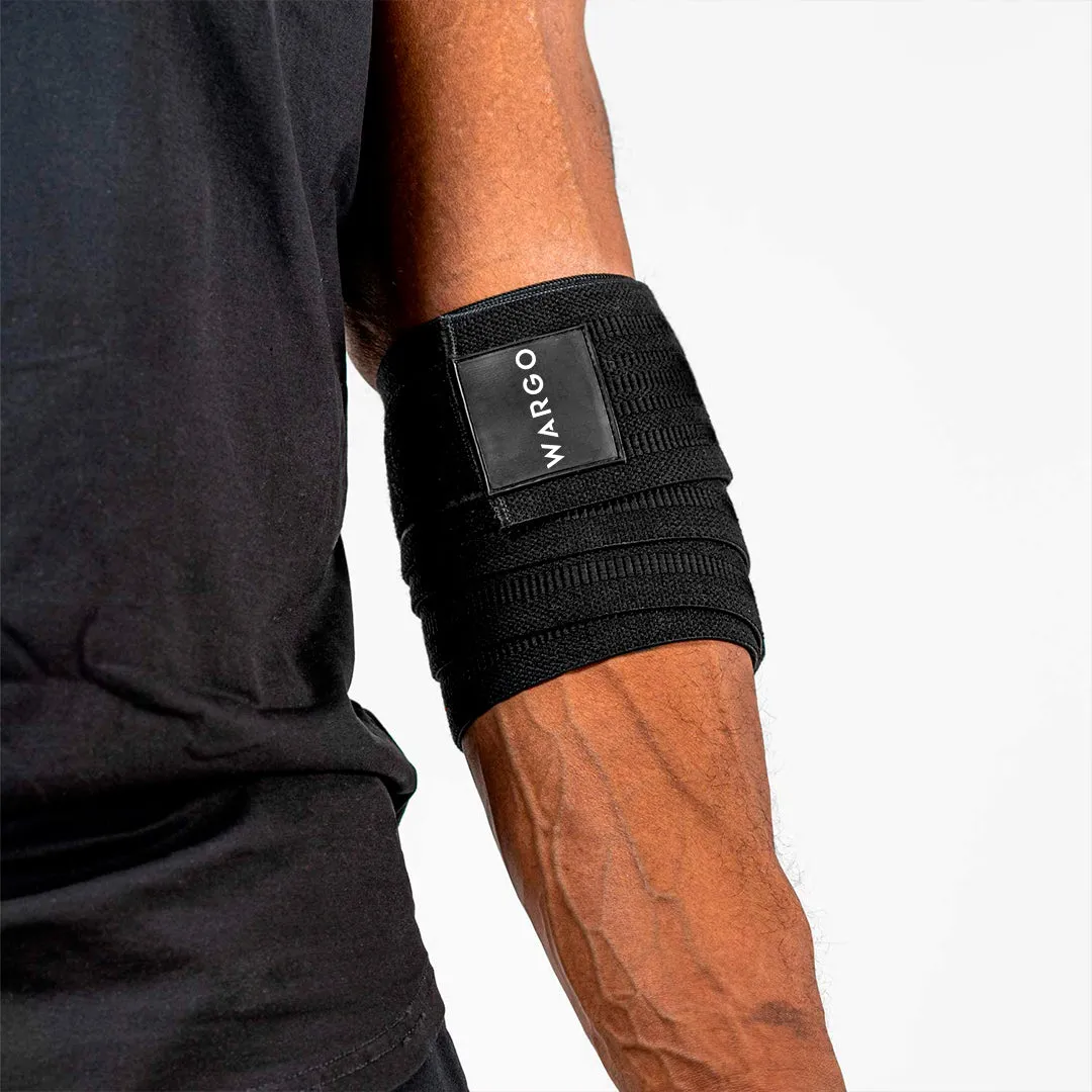 VENDAS CODO PARA GYM - GRAY STRIPE