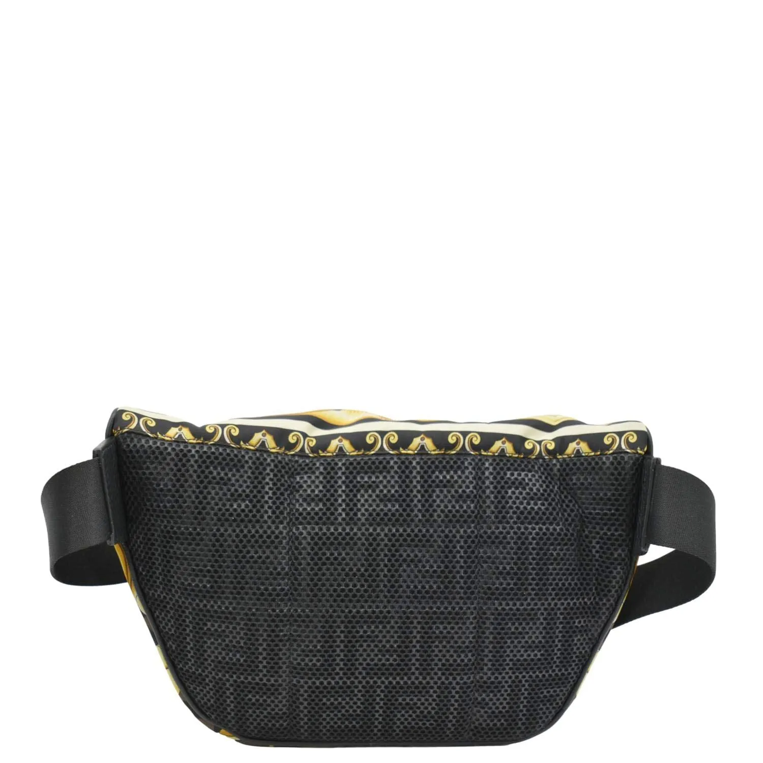 VERSACE X FENDI FF Baroque Nylon Belt Bag Gold