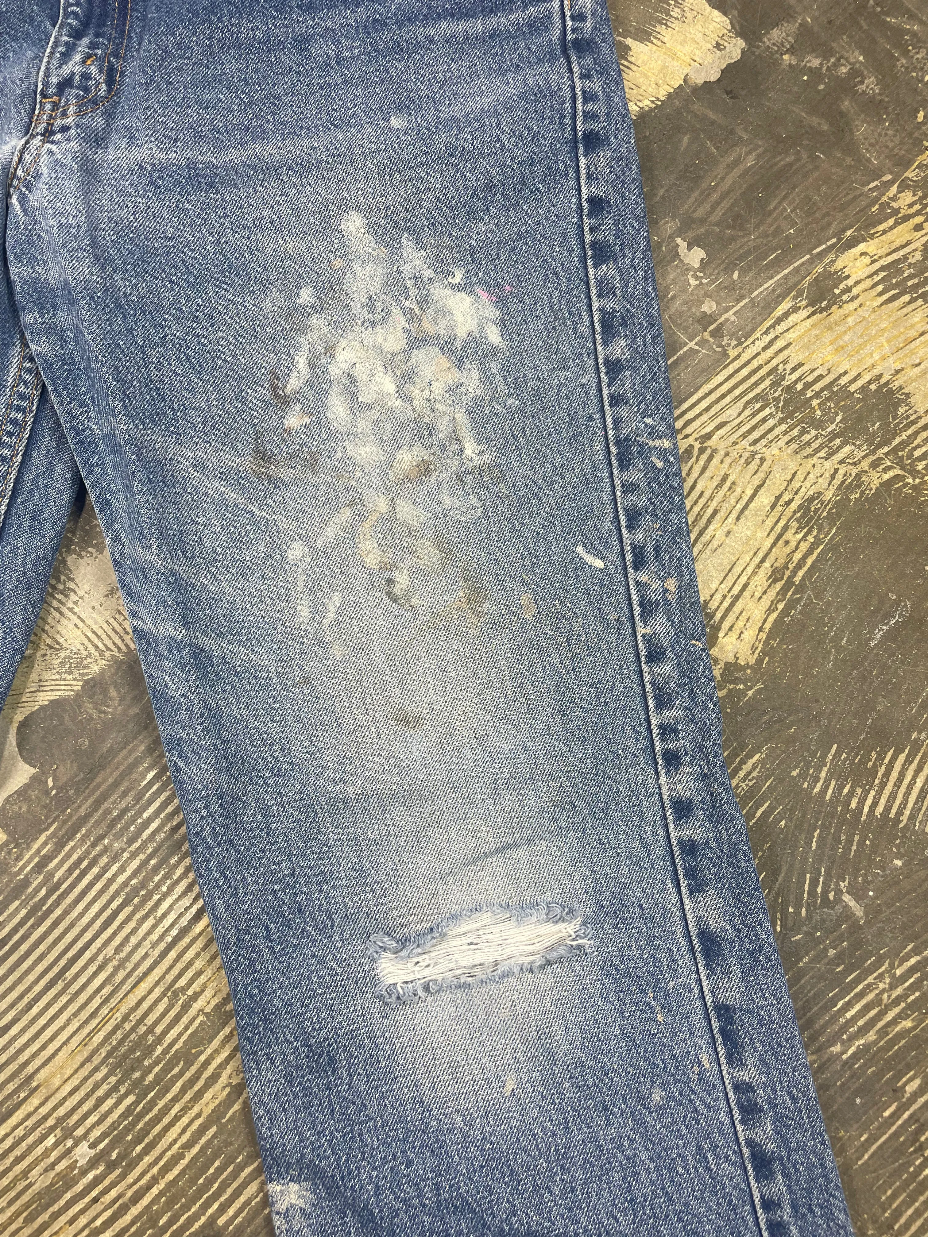 Vintage Levi 517  Premium Wash & Paint Denim Jeans (JYJ-0325)