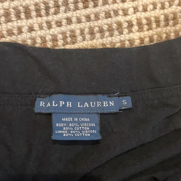 vintage Ralph Lauren midi black skirt