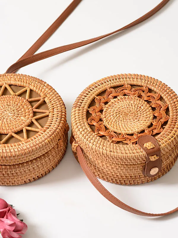 Vintage Rattan Hollow Bag