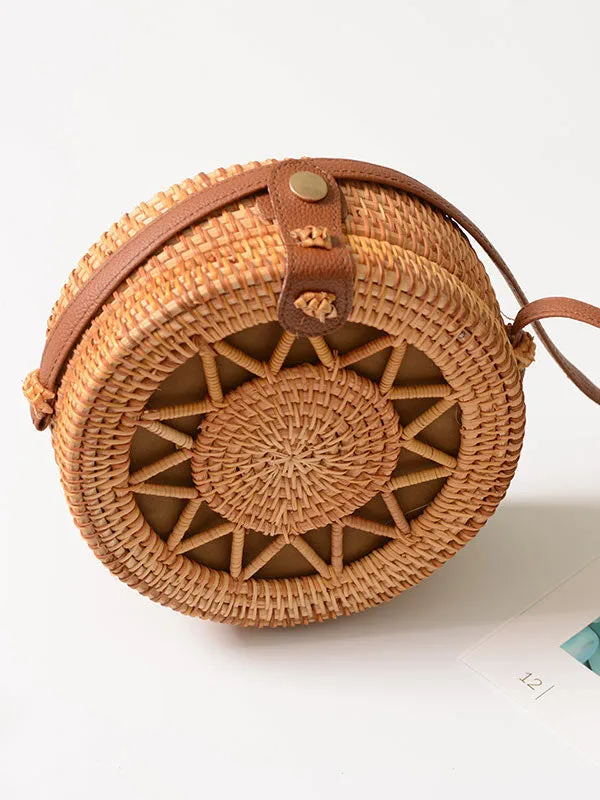 Vintage Rattan Hollow Bag
