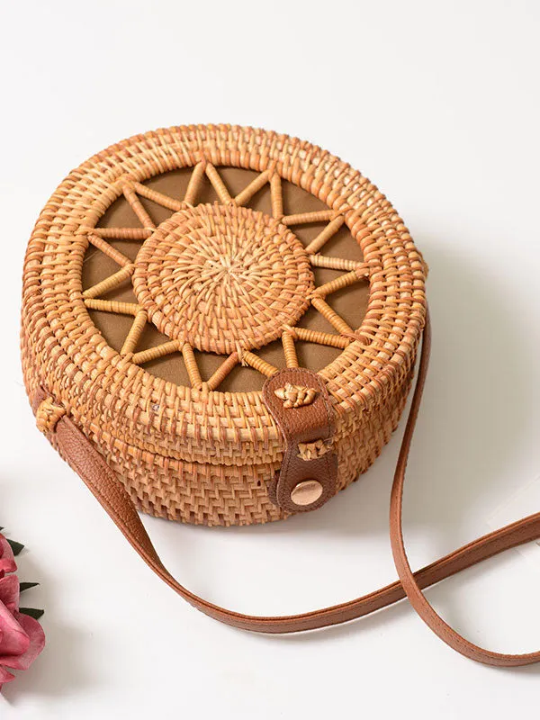 Vintage Rattan Hollow Bag