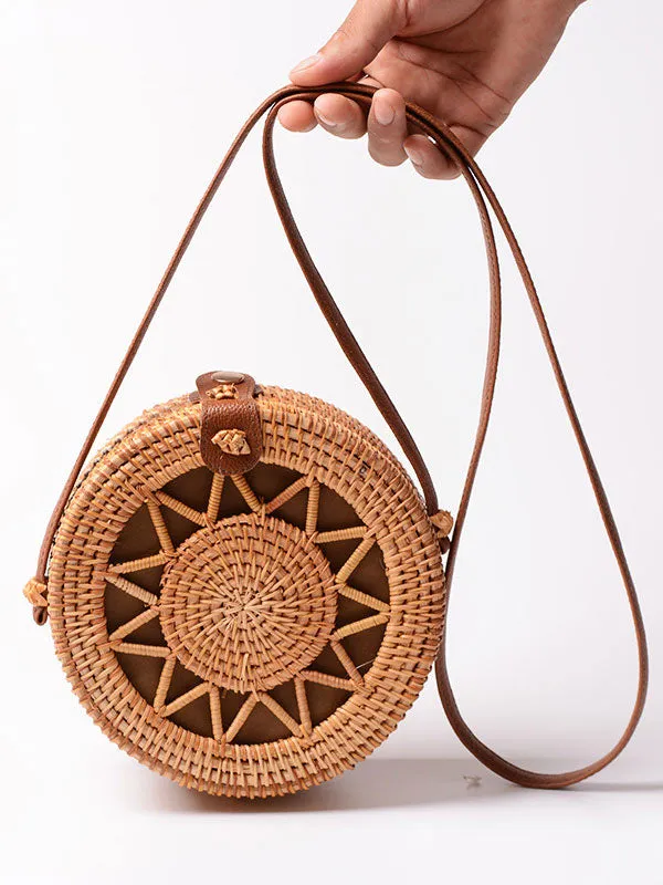 Vintage Rattan Hollow Bag