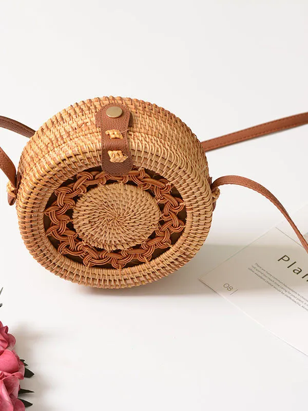 Vintage Rattan Hollow Bag