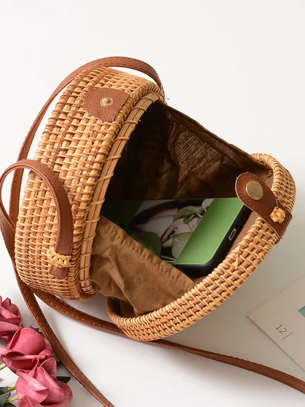 Vintage Rattan Hollow Bag